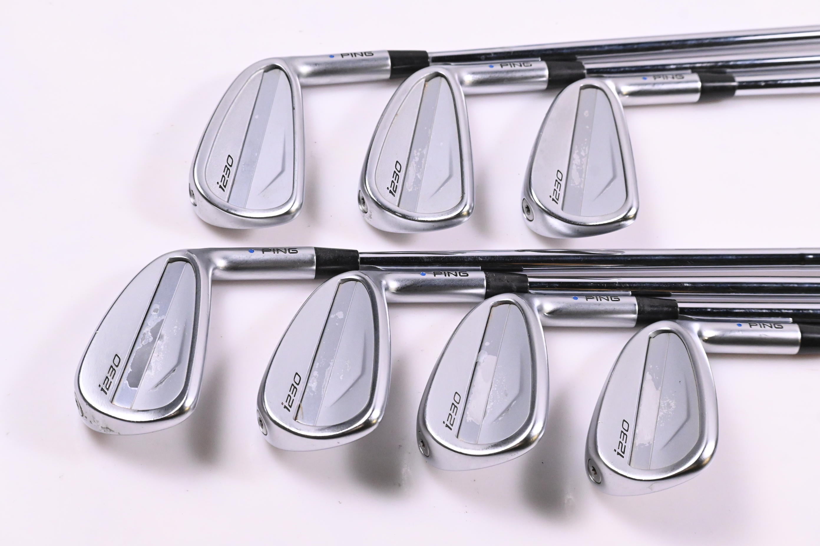 Ping i230 Irons / 4-PW / Blue Dot / Stiff Flex Dynamic Gold 105 S300 Shafts