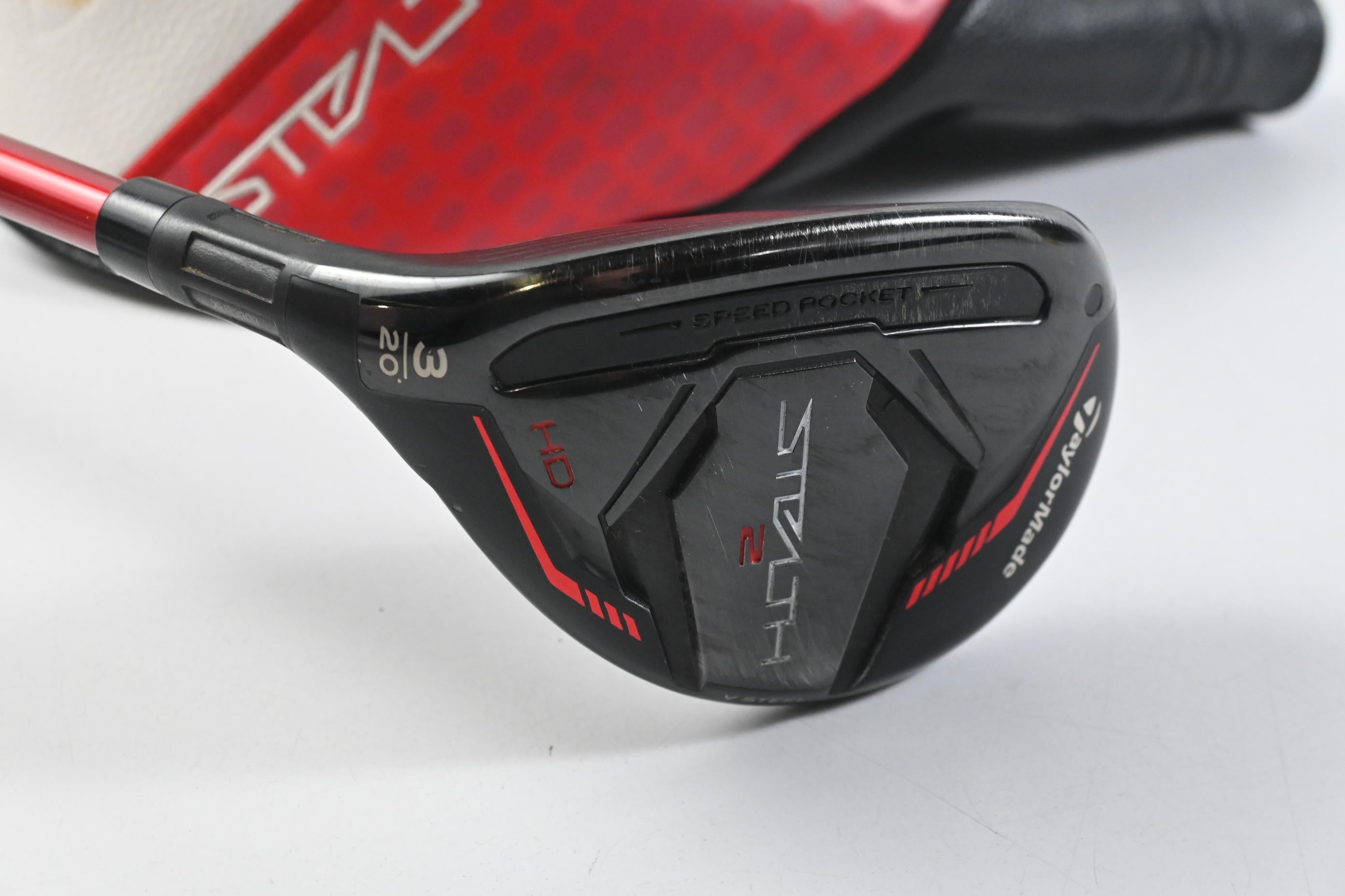Left Hand Taylormade Stealth 2 HD #3 Hybrid / 20 Degree / Stiff Flex Speeder NX