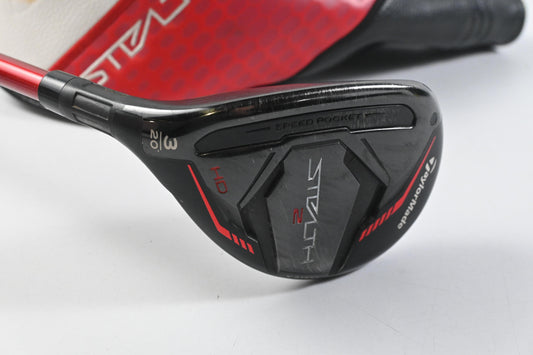 Left Hand Taylormade Stealth 2 HD #3 Hybrid / 20 Degree / Stiff Flex Speeder NX