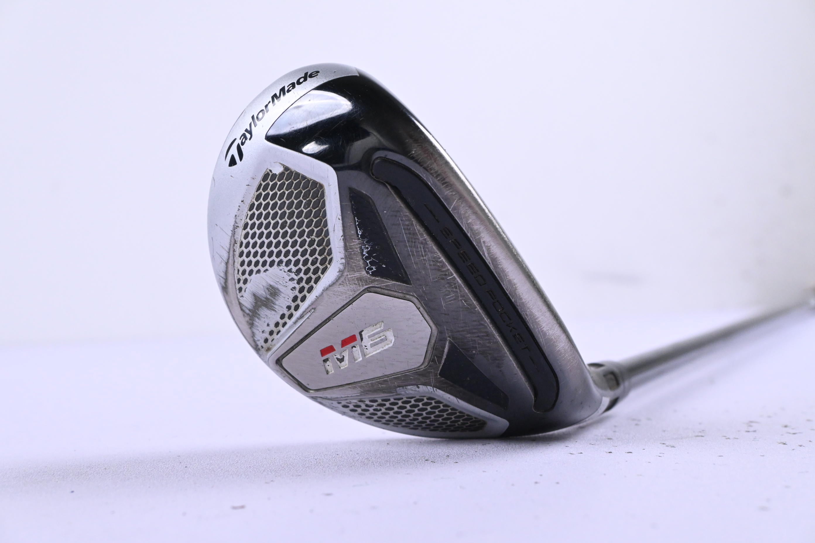 Taylormade M6 #4 Hybrid / 22 Degree / Stiff Flex Fujikura Atmos Orange 7 Shaft