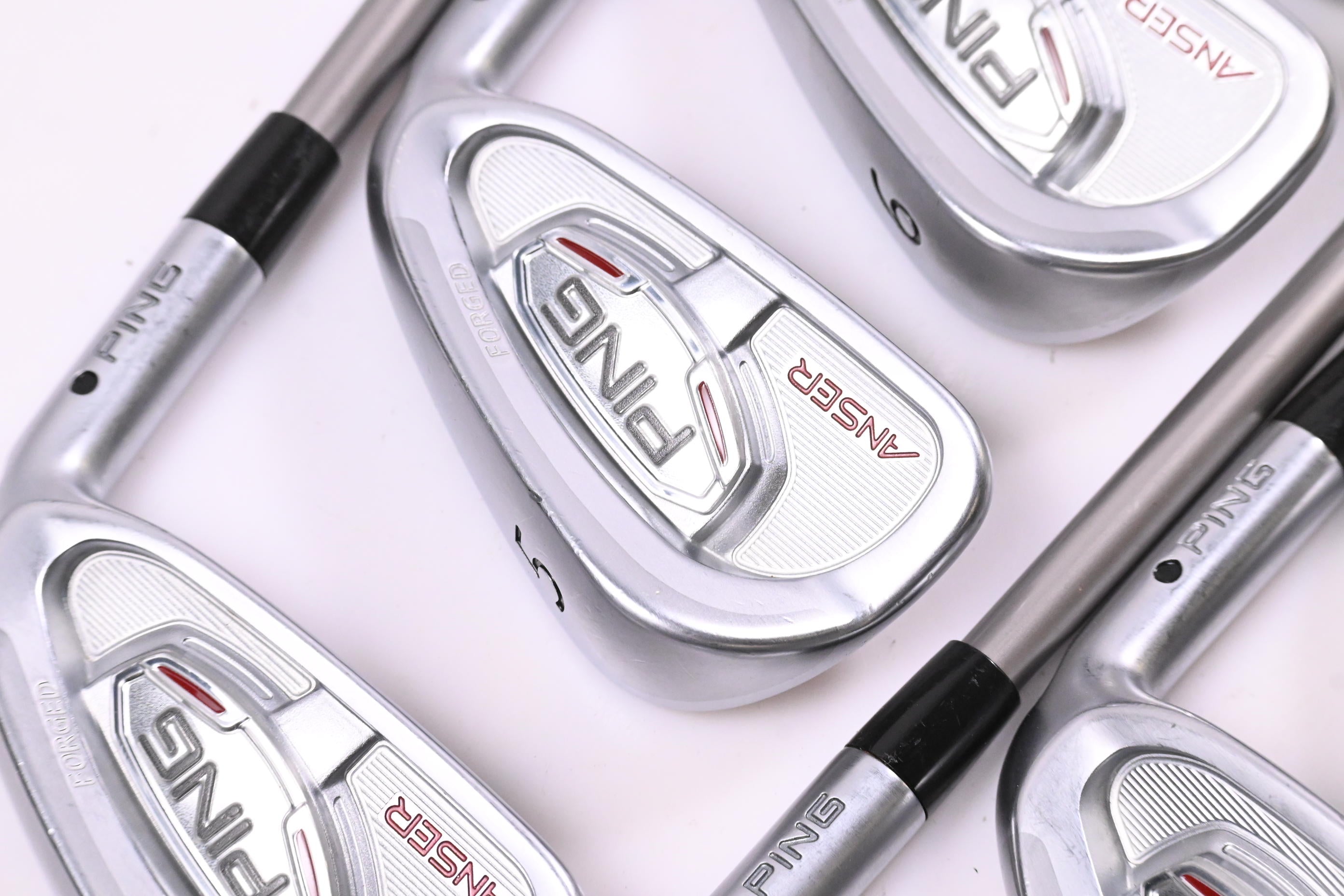 Ping Anser Forged 2011 Irons / 4-PW+52° / Black Dot / Stiff-Regular Flex Ping