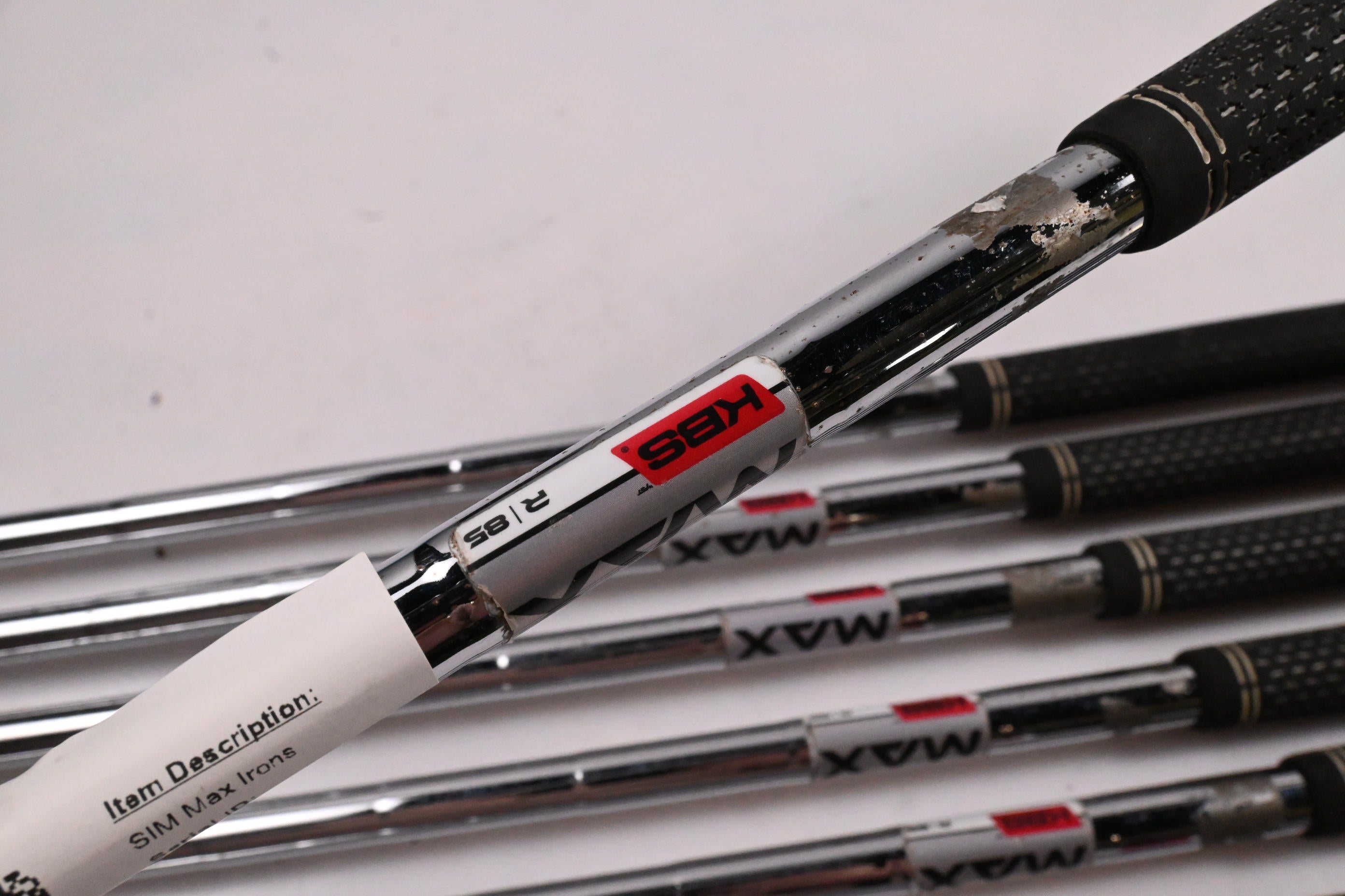 Taylormade SIM Max Irons / 5-PW+SW / Regular Flex KBS MAX 85 Shafts