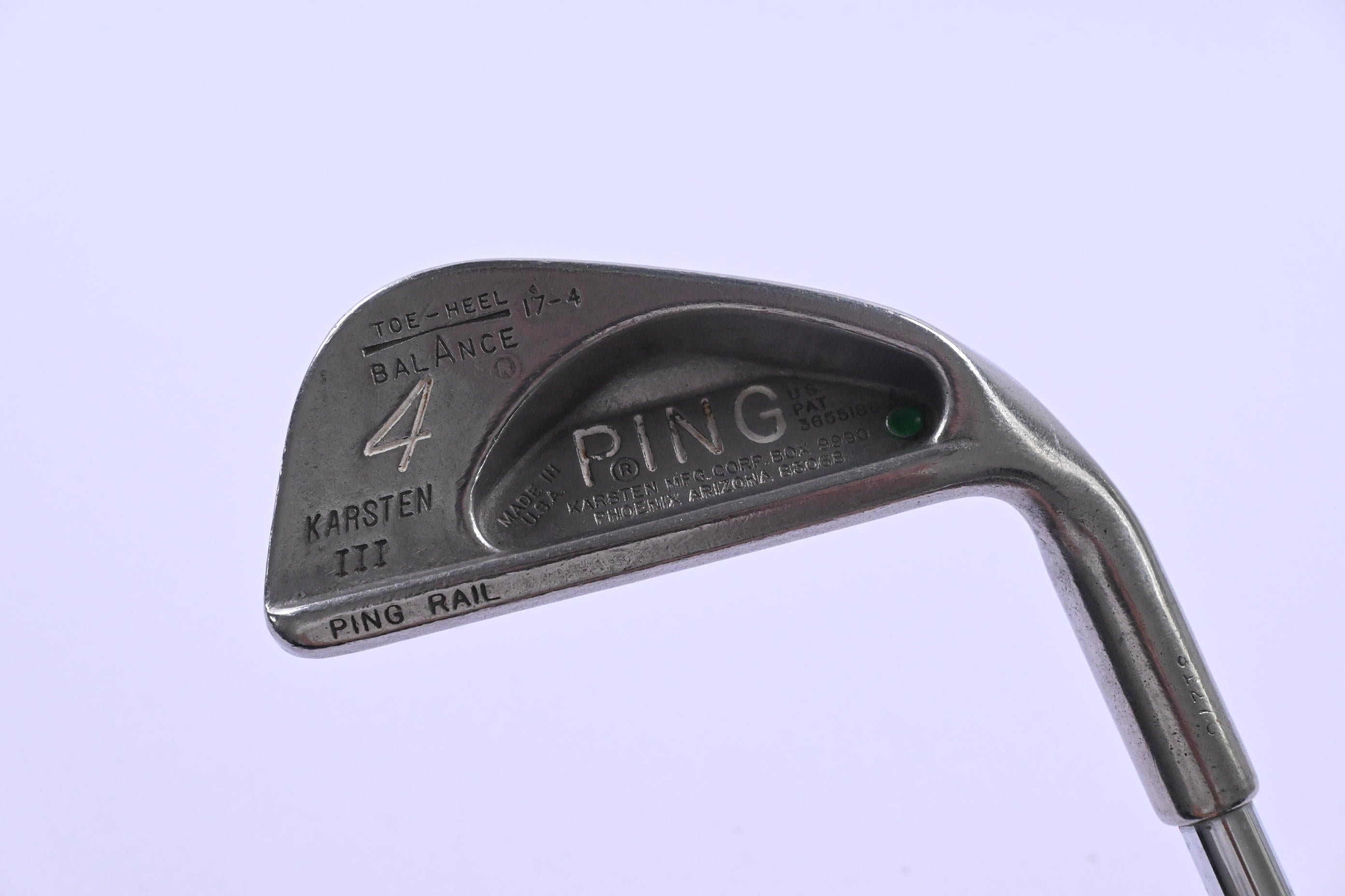 Ping Karsten III #4 Iron / 25 Degree / Green Dot / Stiff Flex Ping Karsten Shaft