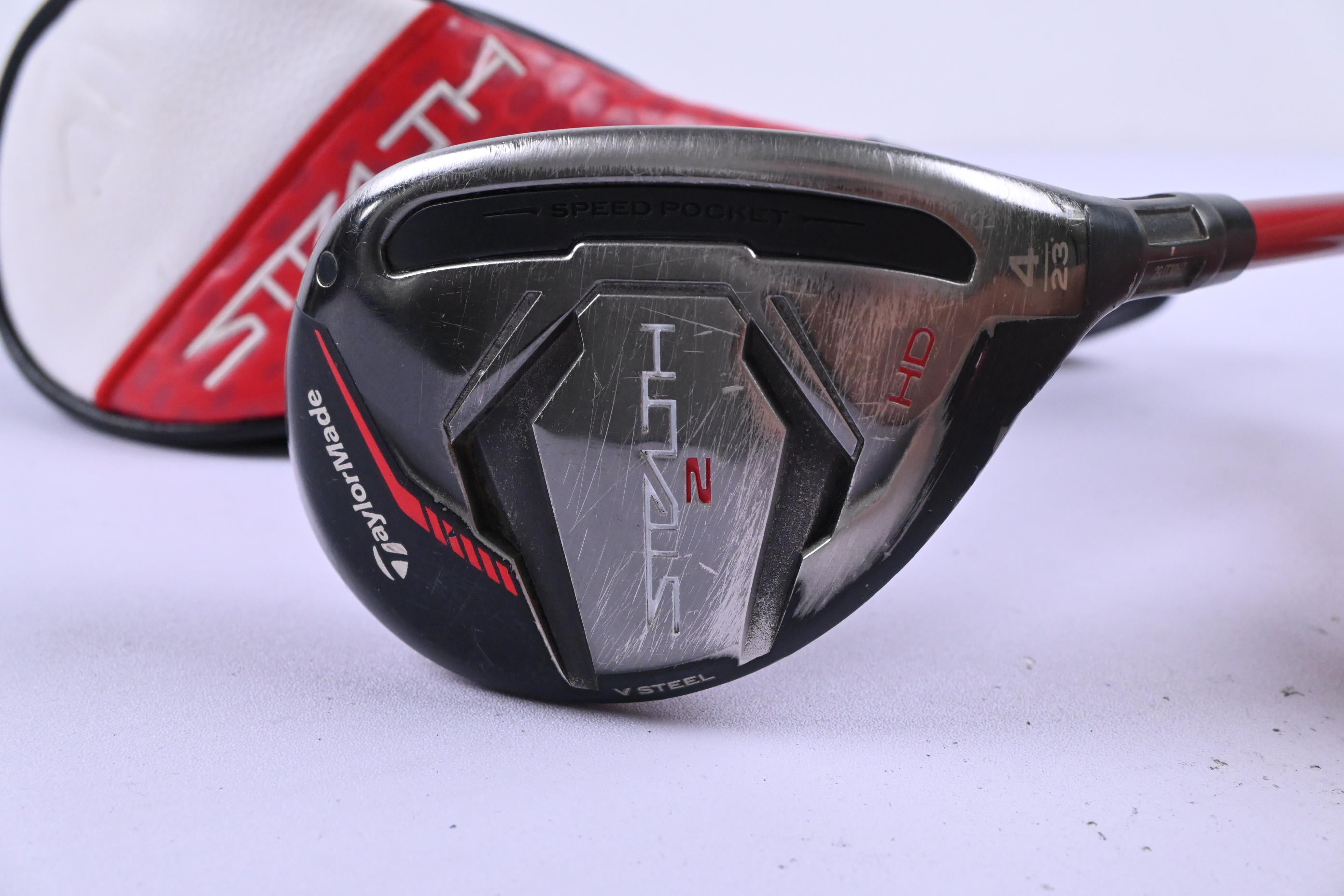Taylormade Stealth 2 HD #4 Hybrid / 23 Degree / Regular Flex Speeder NX 50 Shaft