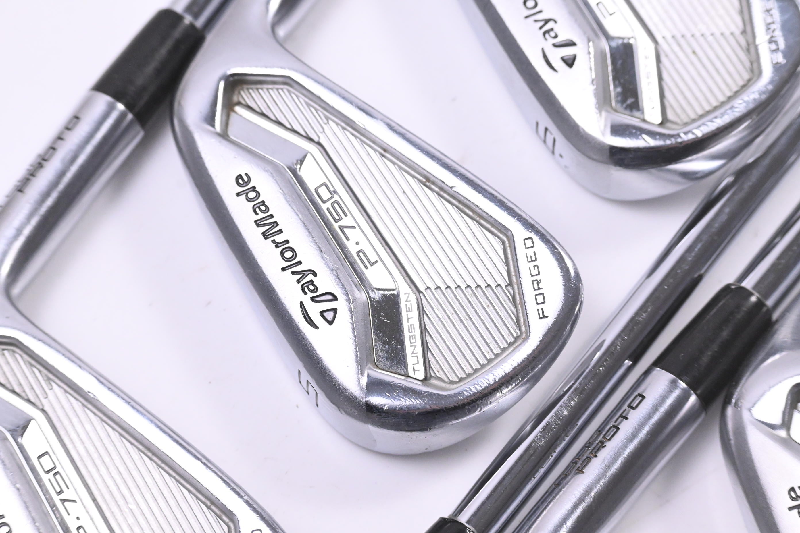 Taylormade P750 Irons / 4-PW / Stiff Flex FCM Rifle Flighted Precision Shafts