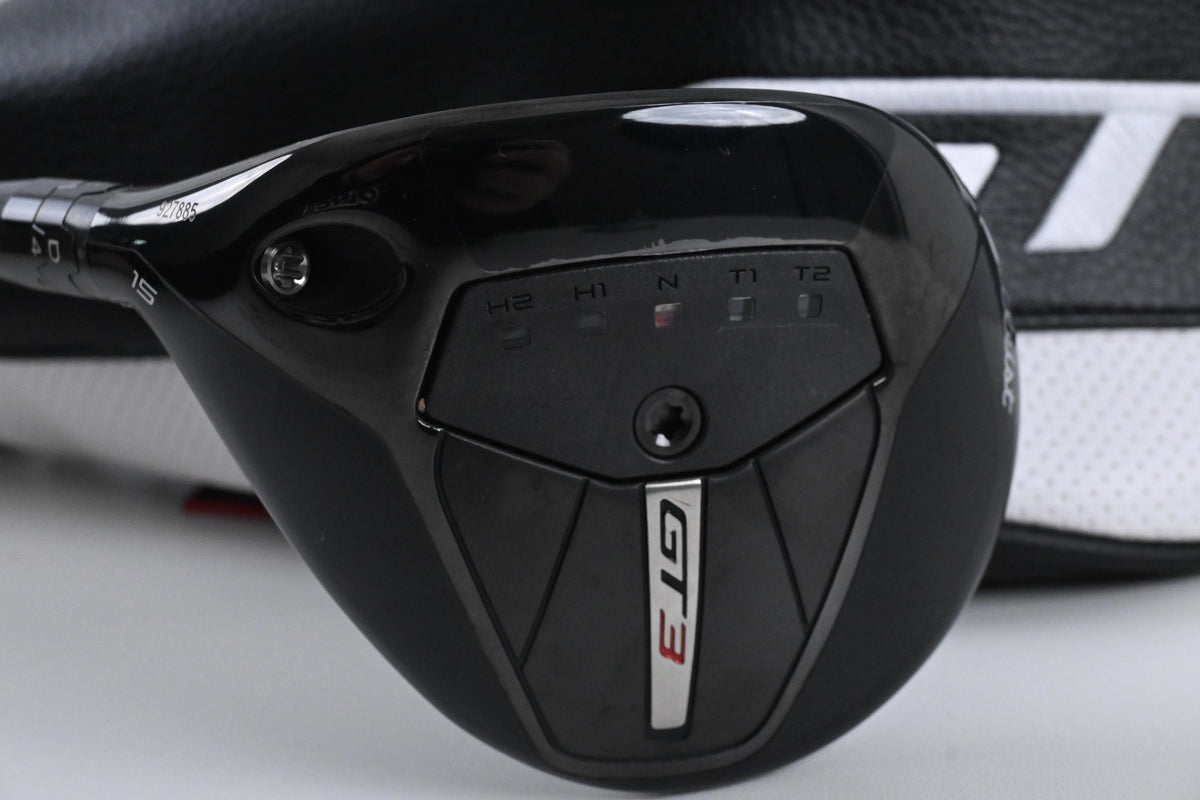 Left Hand Titleist GT3 #3 Wood / 15 Degree / X-Flex HZRDUS Gen5 Black 70
