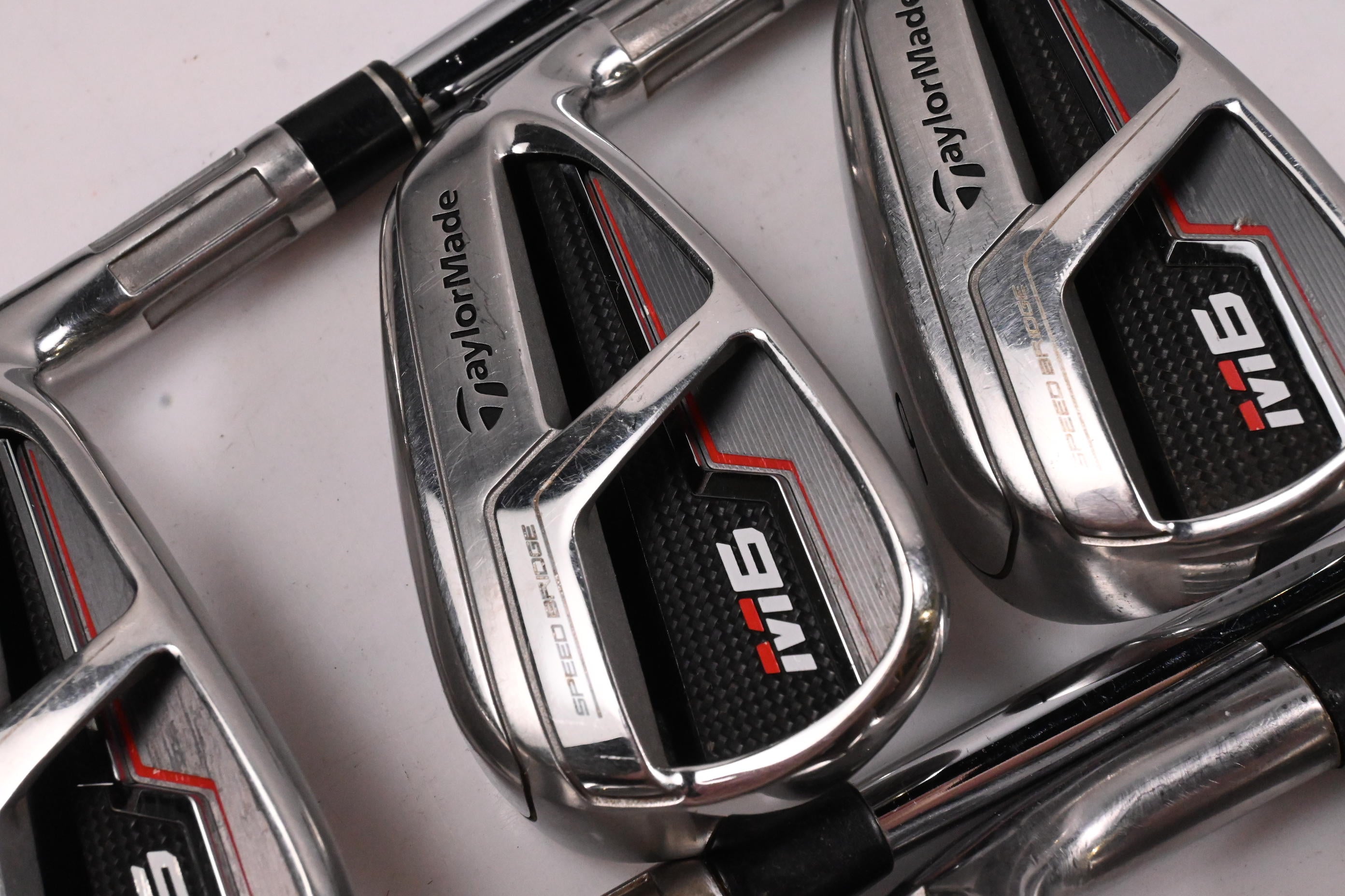 Taylormade M6 Irons / 7-PW+GW+SW+LW / Regular Flex XP 100 R300 Shafts