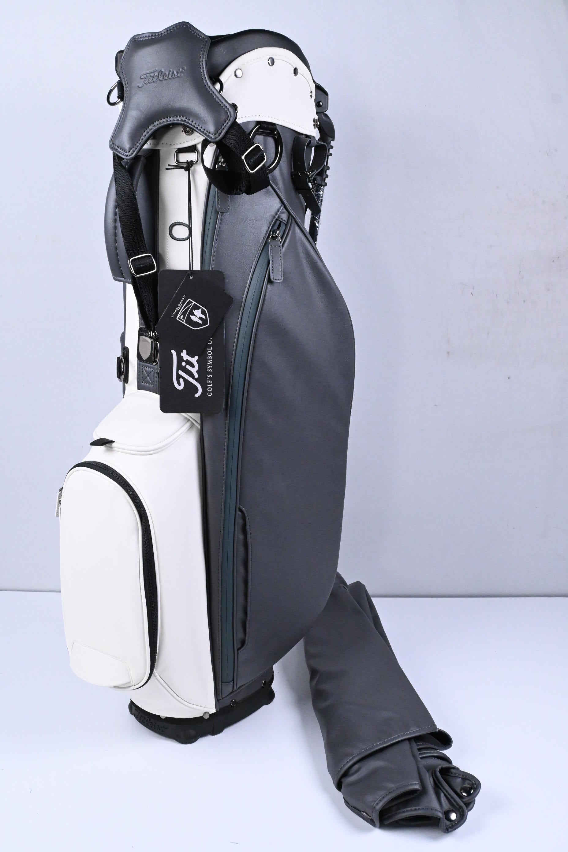 Titleist Legend Stand Bag / 4-Way Divider / Cream, Grey