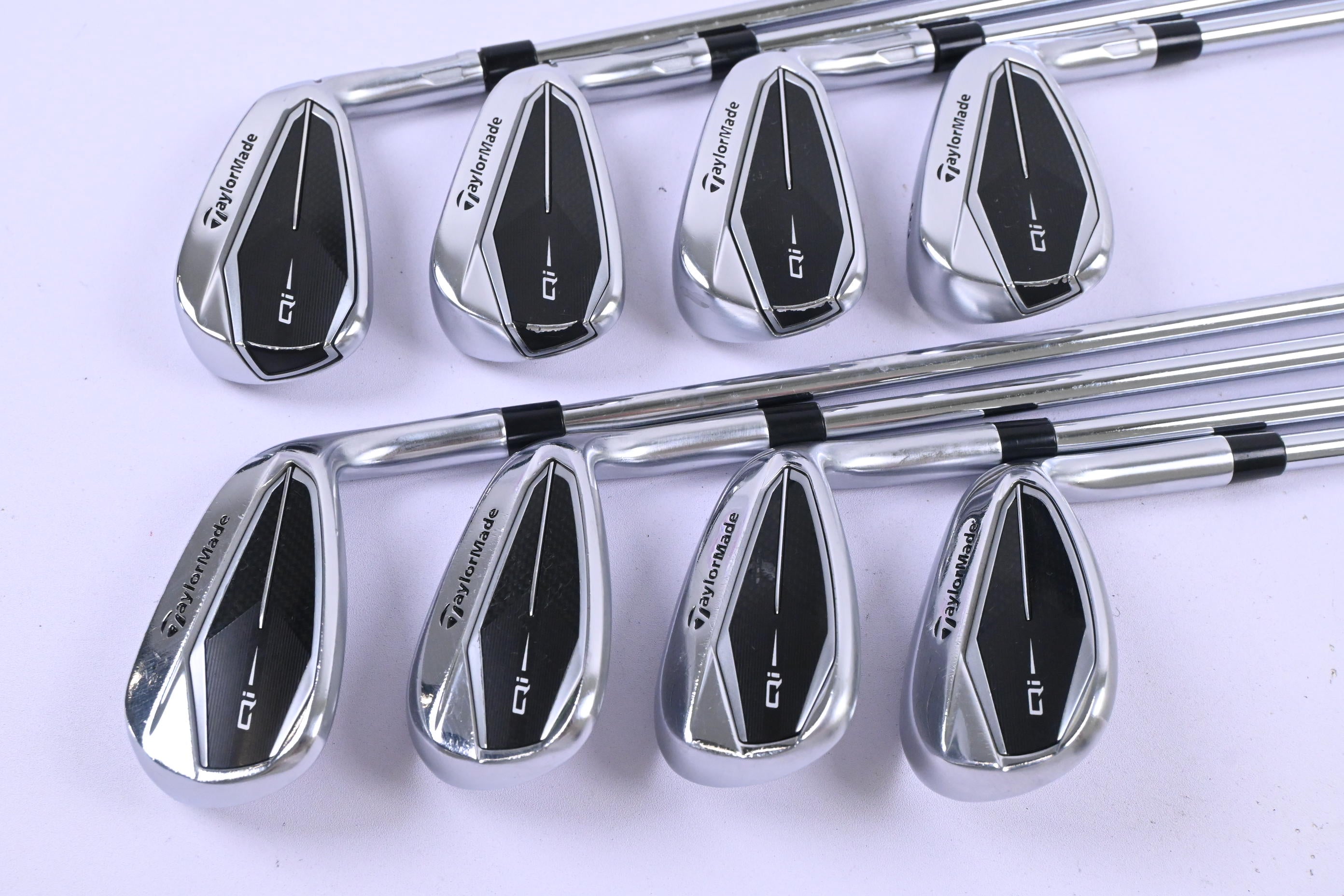 Taylormade Qi Irons / 5-PW+GW+SW / Regular Flex KBS Max MT 85 Shafts