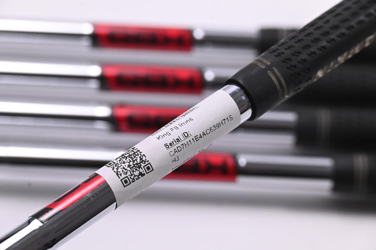 Cobra King F9 Irons / 6-PW / Regular Flex KBS Tour 90 Steel Shafts