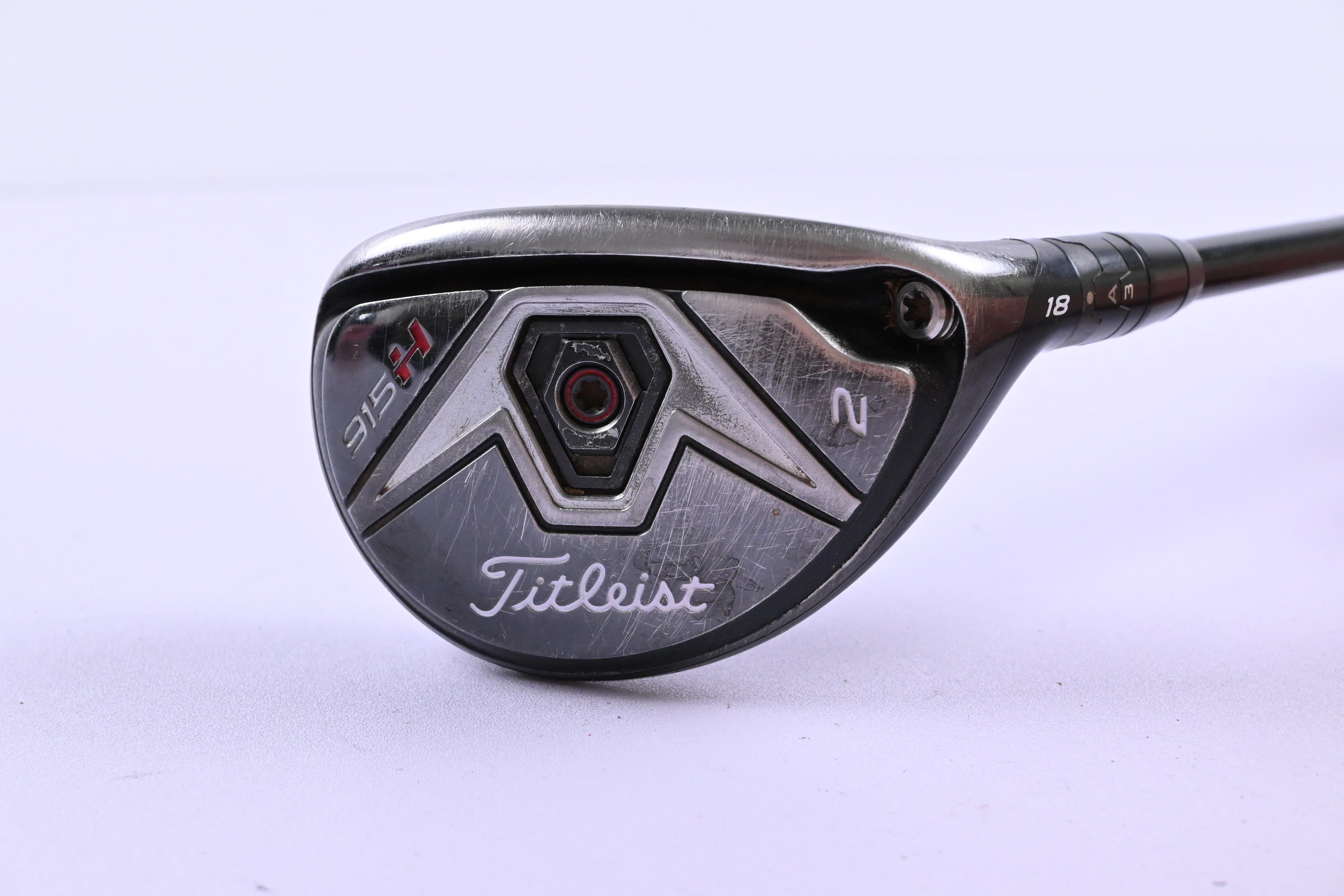 Left Hand Titleist 915H #2 Hybrid / 18 Degree / Stiff Flex HZRDUS Smoke RDX Black 80