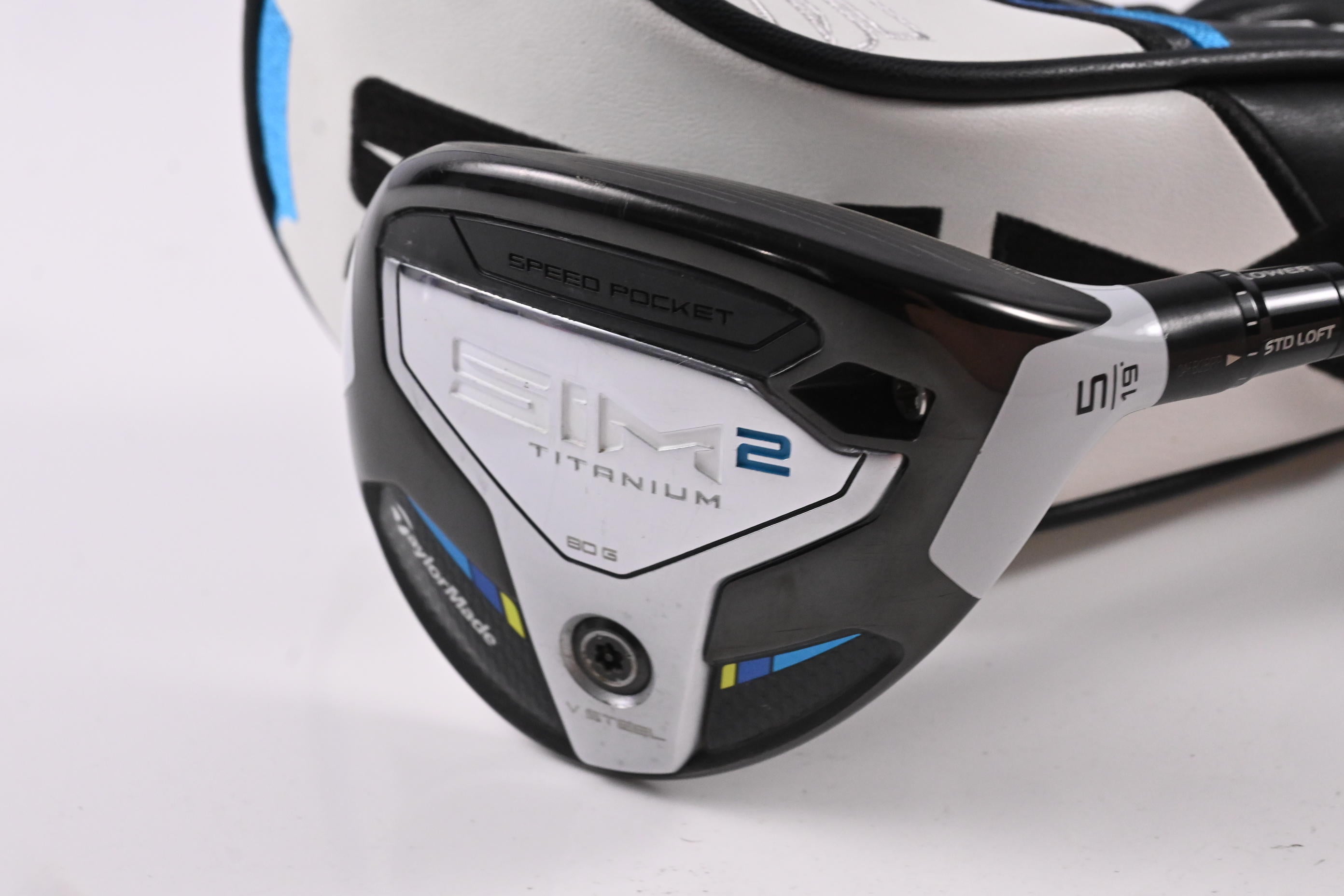 Taylormade SIM2 Ti #5 Wood / 19 Degree / Stiff Flex Tensei AV RAW Blue 65 Shaft