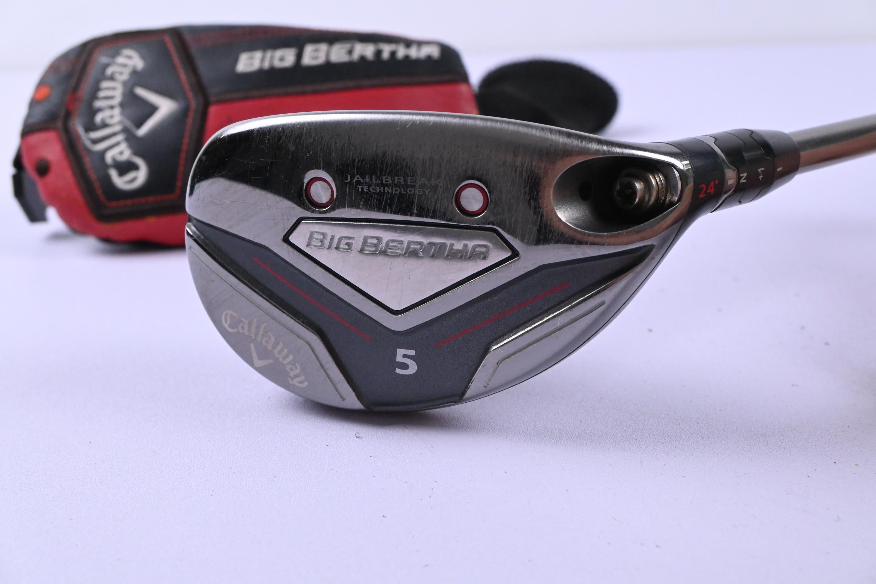 Ladies Callaway Big Bertha 2019 #5 Hybrid / 24 Degree / Ladies Flex UST Recoil