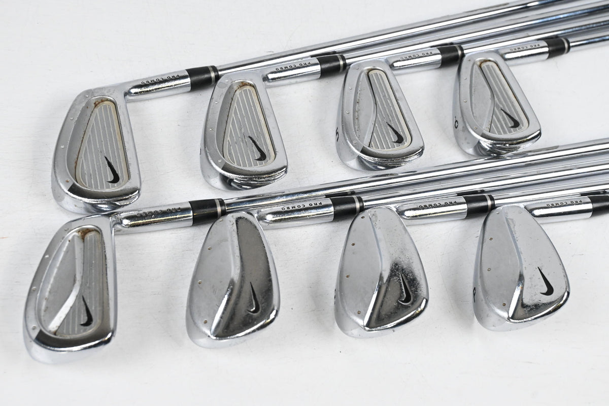 Nike Forged Pro Combo Irons / 3-PW / Stiff Flex Steel Shafts