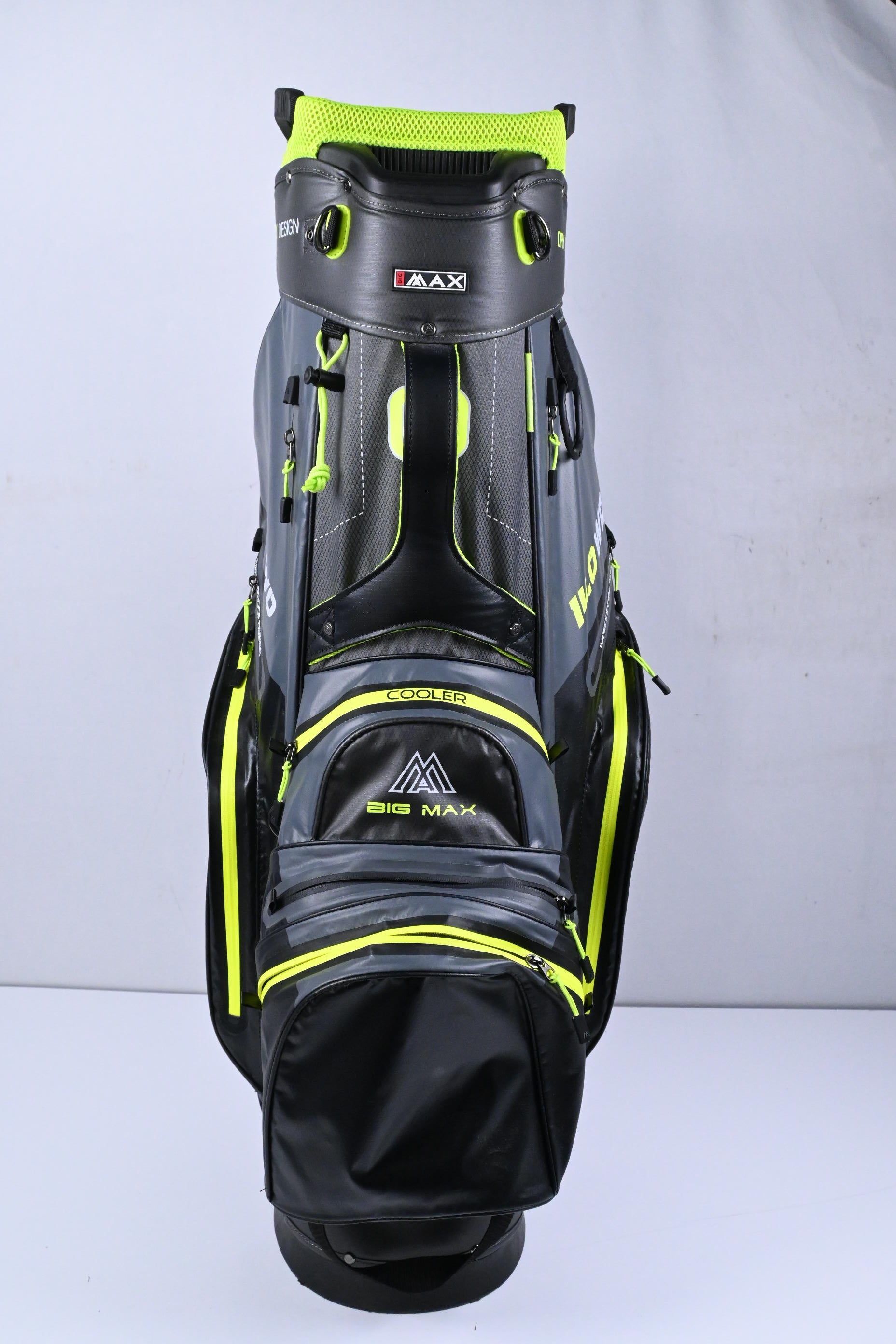 Big Max Aqua Sport Cart Bag / 14-Way Divider / Grey, Black & Green