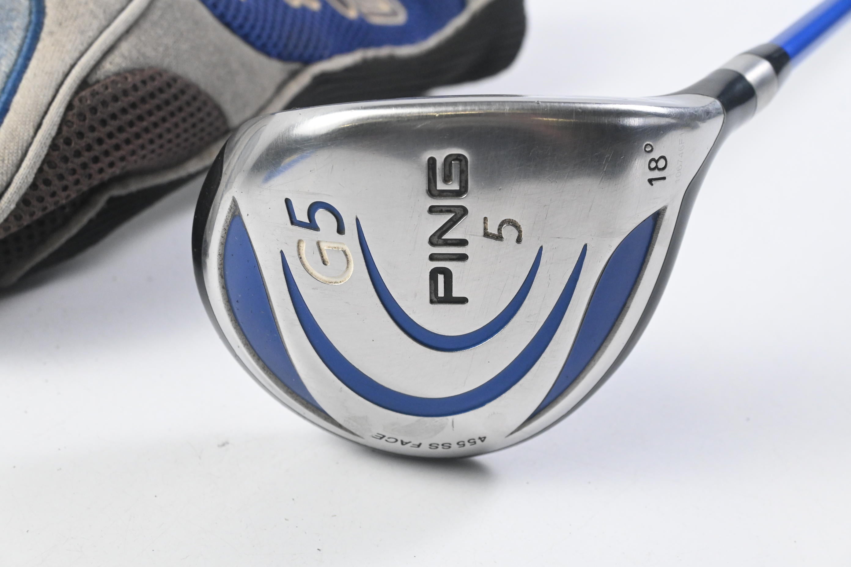 Ping G5 #5 Wood / 18 Degree / Regular Flex Grafalloy ProLaunch Blue 75 Shaft