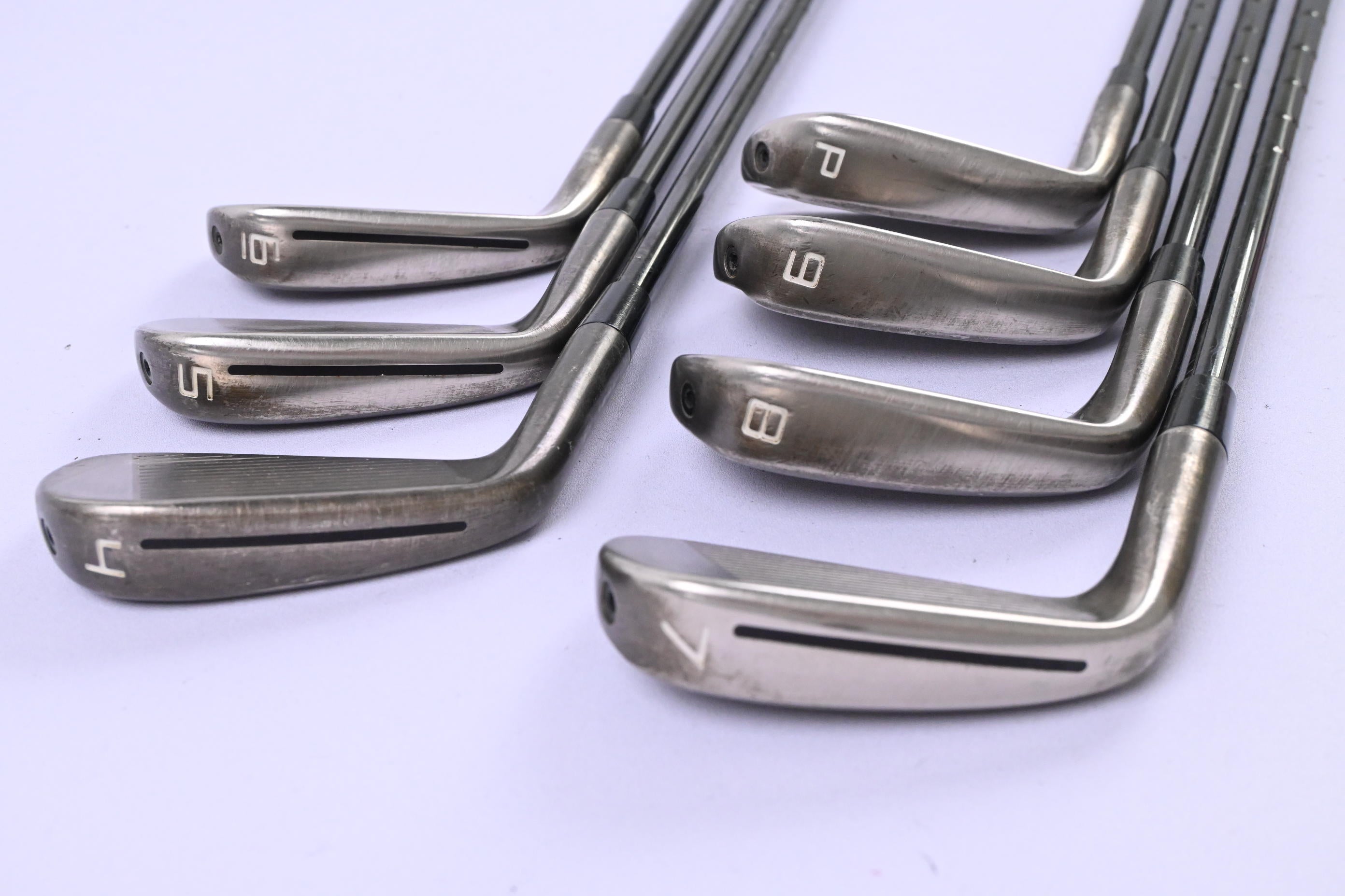 Taylormade P770 Battle Worn Irons / 4-PW / Stiff Flex KBS Tour Shafts