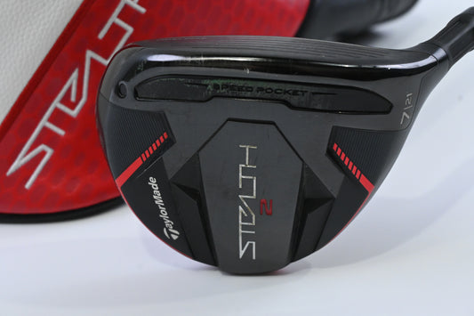 Taylormade Stealth 2 #7 Wood / 21 Degree / X-Flex HZRDUS Smoke Red RDX 75 Shaft