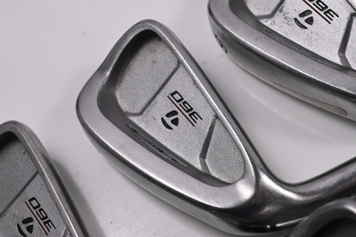 Left Hand Taylormade 360 Series Irons / 3-PW+SW / Stiff Flex Taylormade 90