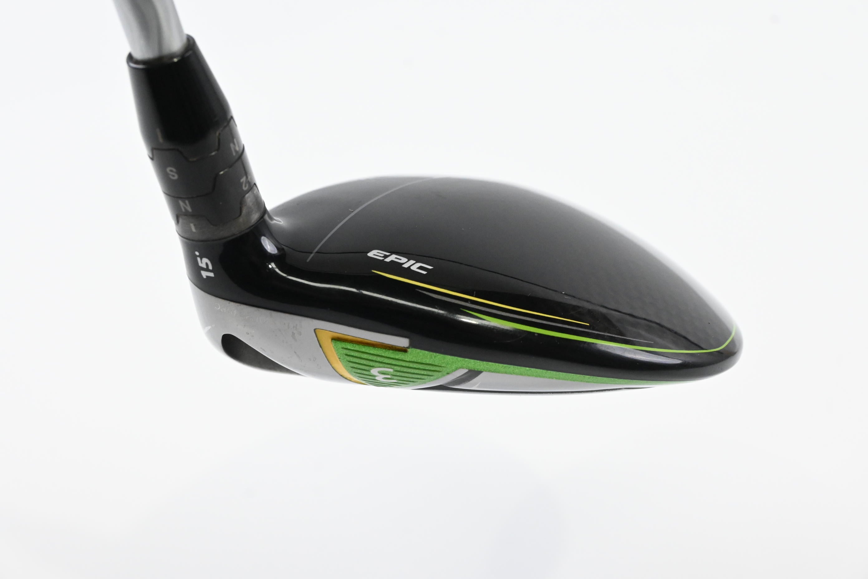 Callaway Epic Flash #3 Wood / 15 Degree / Stiff Flex Evenflow Green 65