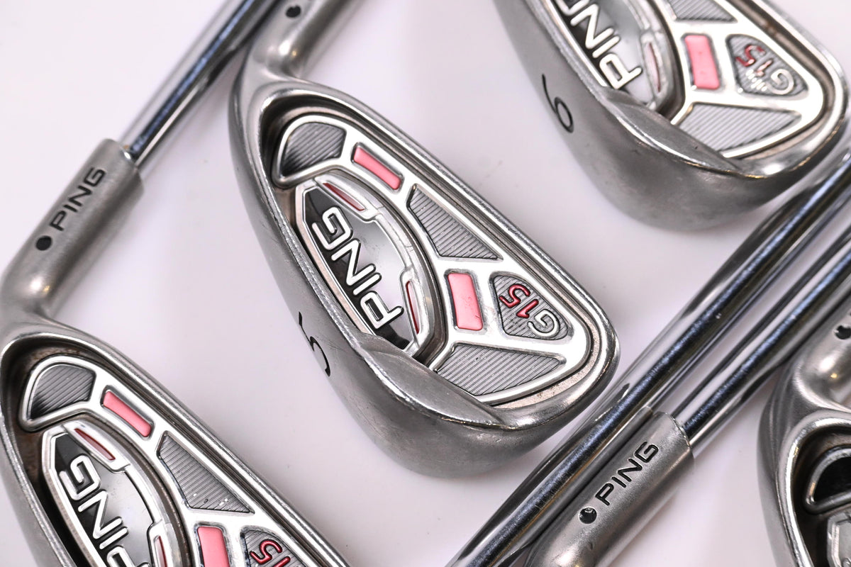 Ping G15 Irons / 4-PW / Black Dot / Regular Flex Ping AWT Shafts