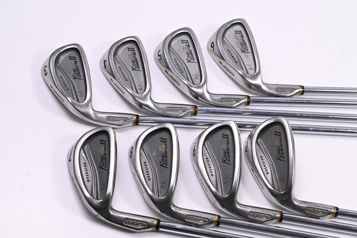 Left Hand King Cobra Oversize II Irons / 3-PW / Regular Flex Cobra Shafts
