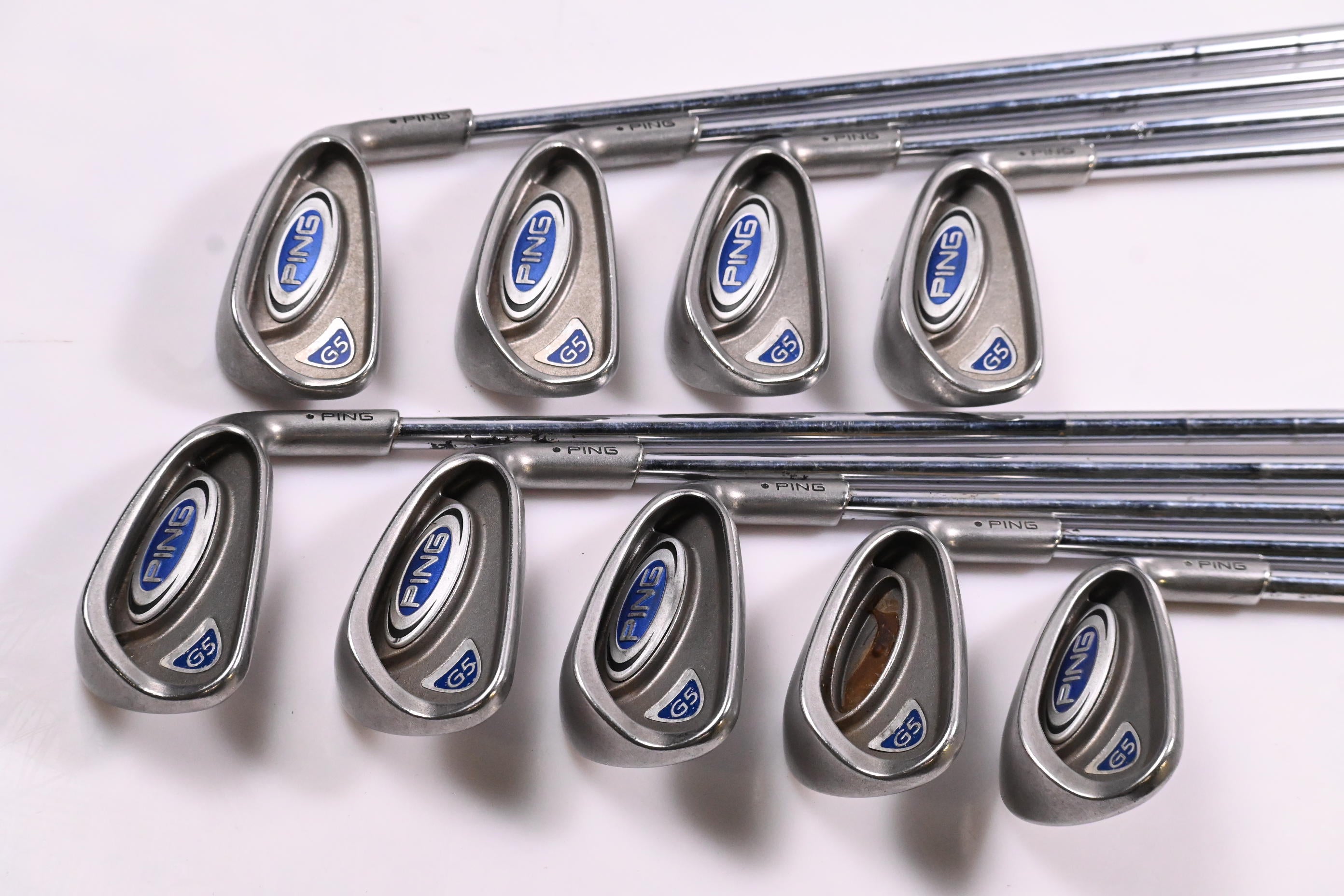 Ping G5 Irons / 3-PW+SW / Black Dot / Regular Flex Ping Shafts