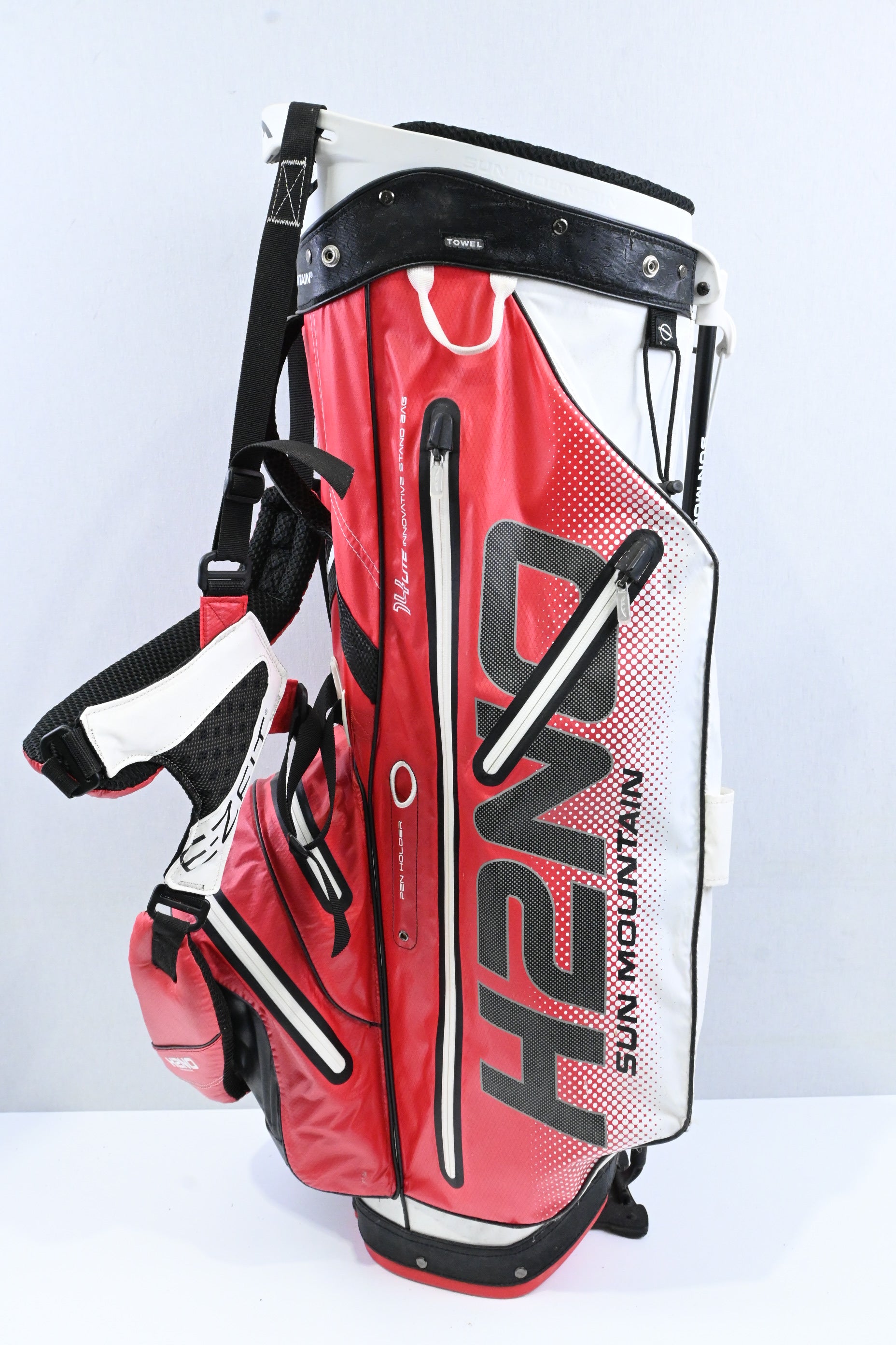 Sun Mountain H2NO Stand Bag / 14-Way / Red, White