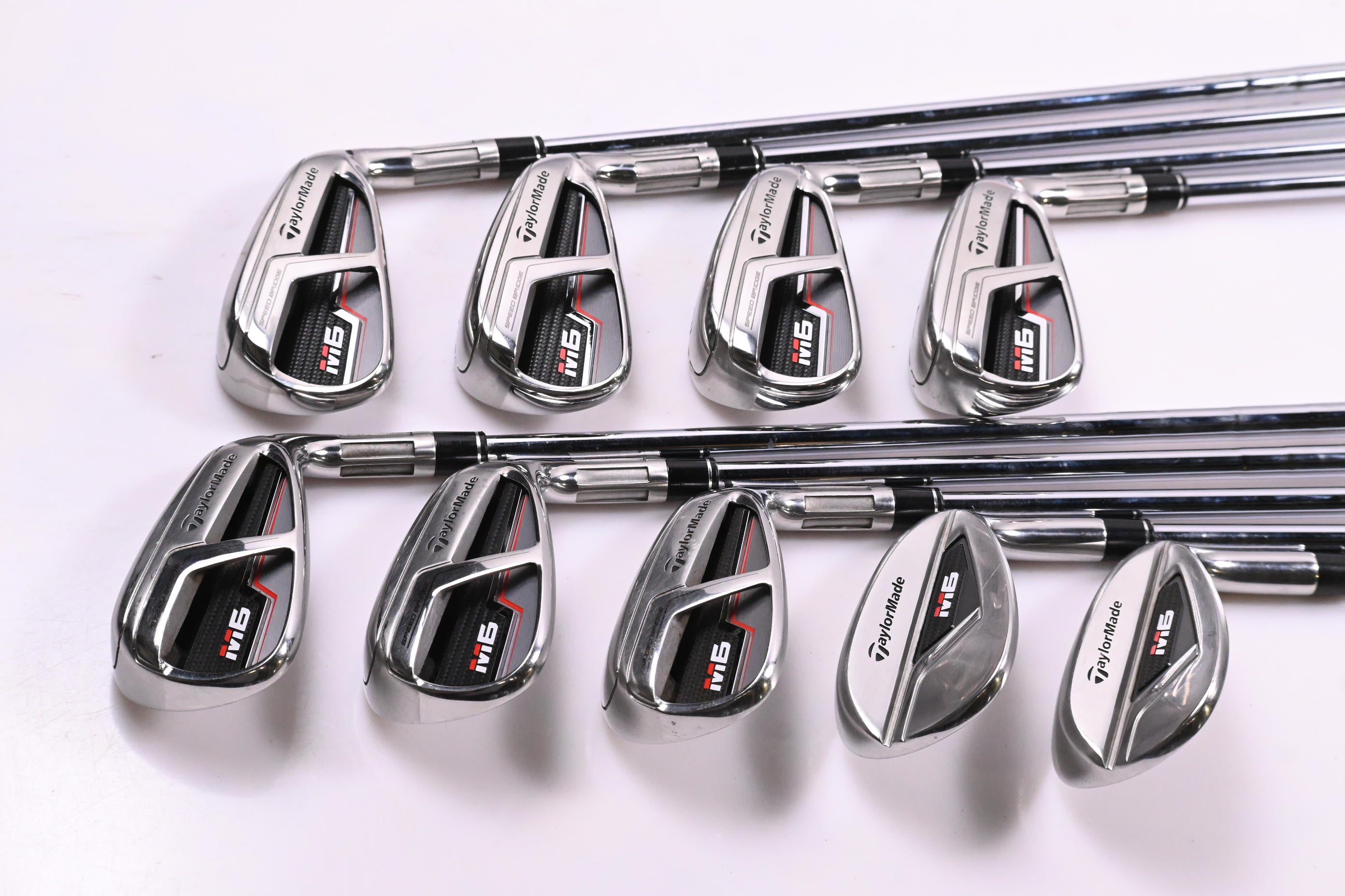 Taylormade M6 Irons / 4-PW-SW / Stiff Flex KBS MAX MT 85 Shafts