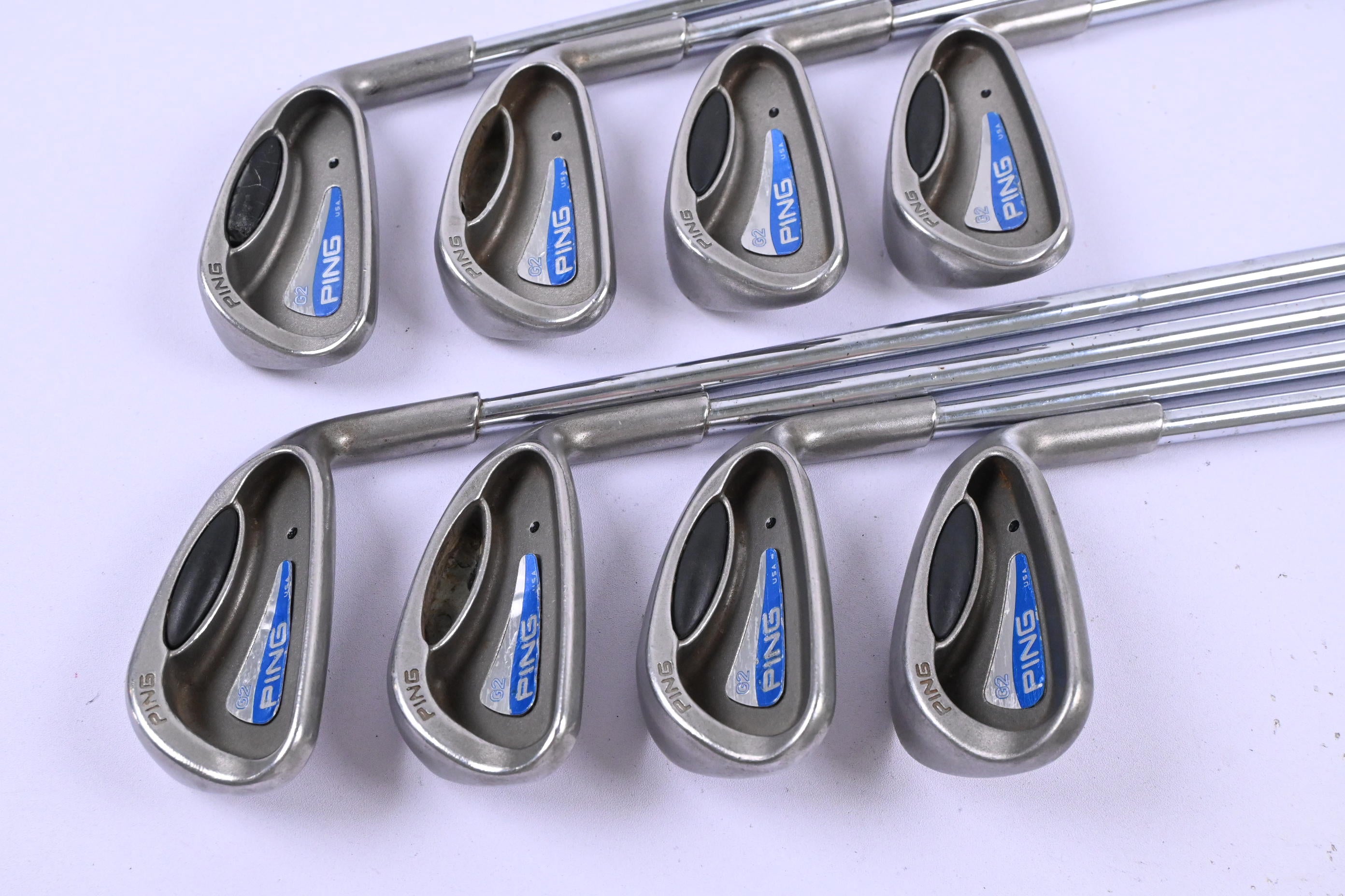 Ping G2 Irons / 4-PW+SW / Black Dot / Regular Flex Steel Shafts