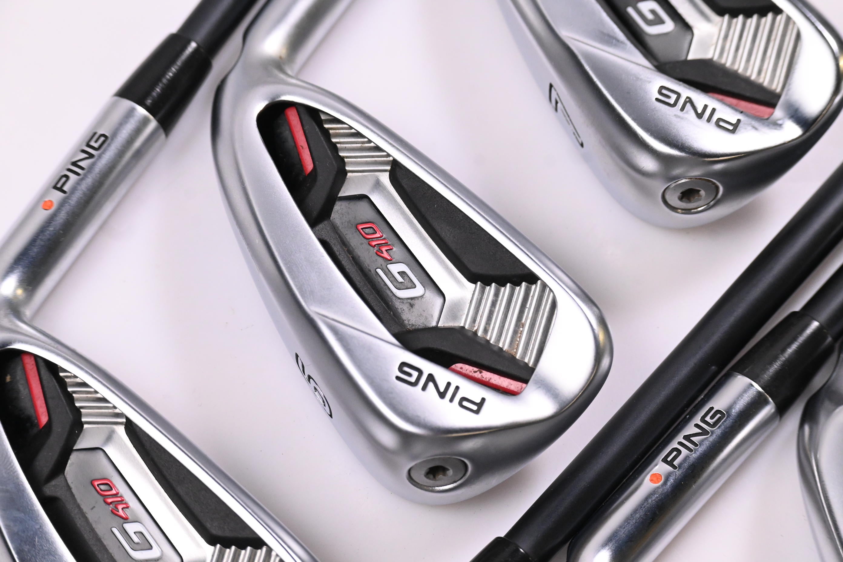 Ping G410 Irons / 5-PW+SW / Orange Dot / Senior Flex Ping Alta CB Rd AWT Shafts