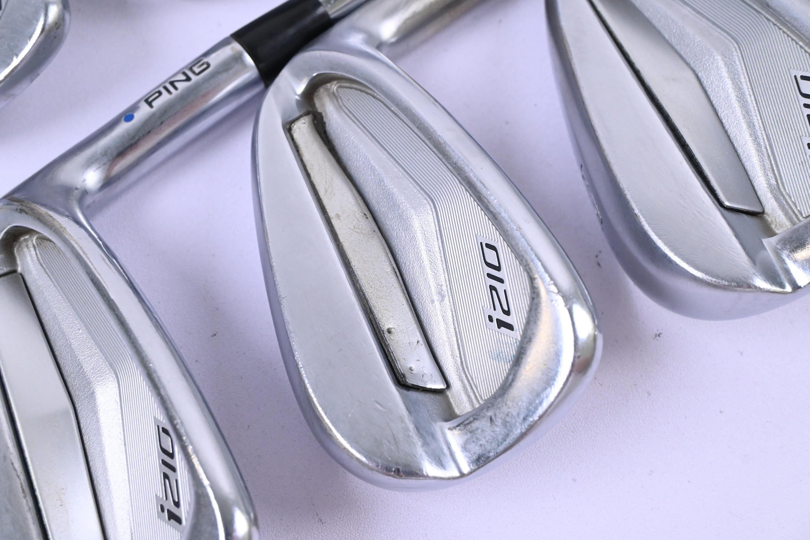 Ping i210 Irons / 5-PW / Blue Dot / Regular Plus Flex Project X LZ 115 Shafts