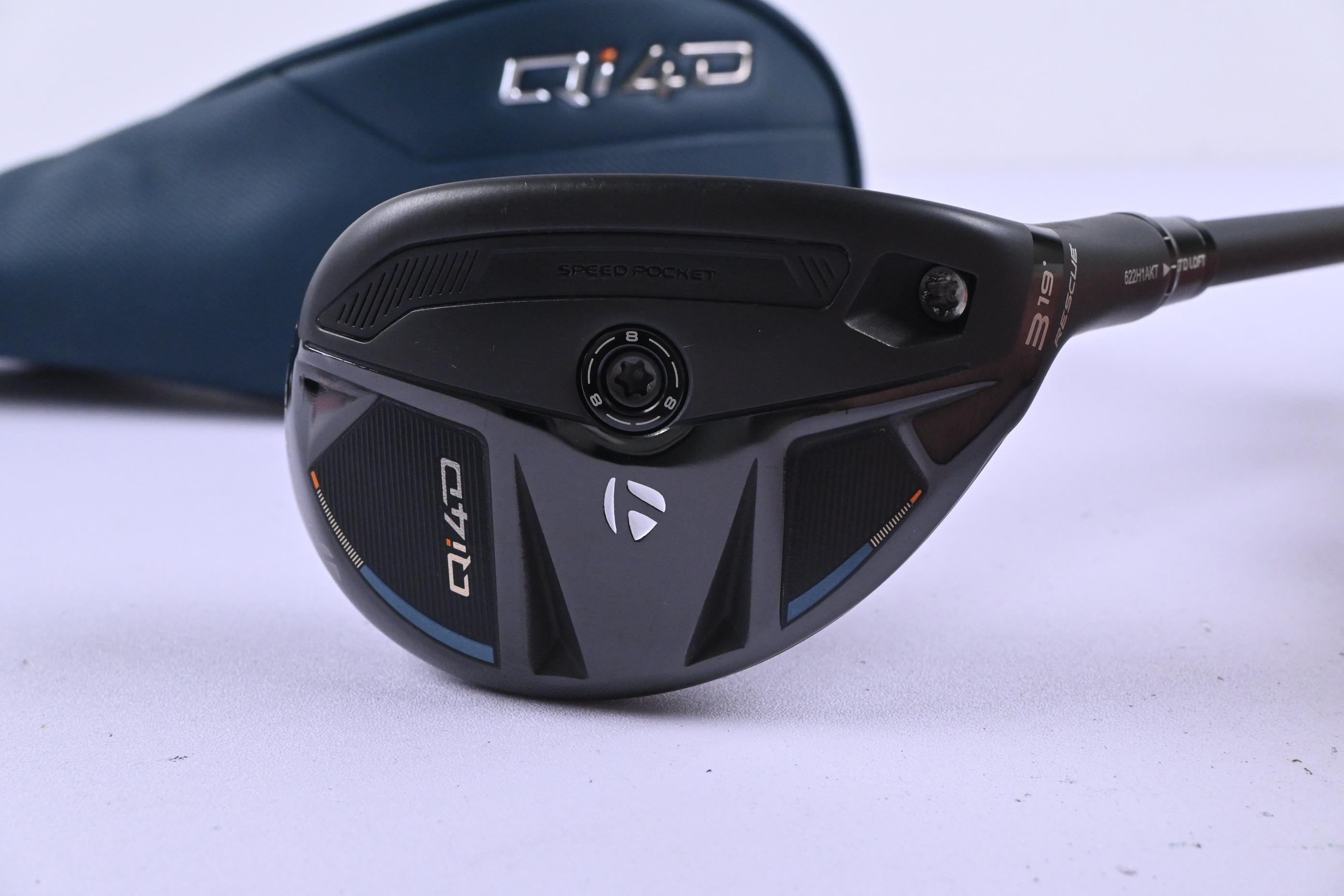 Taylormade Qi4D #3 Hybrid / 19 Degree / Stiff Flex HZRDUS Black Gen5 80 Shaft
