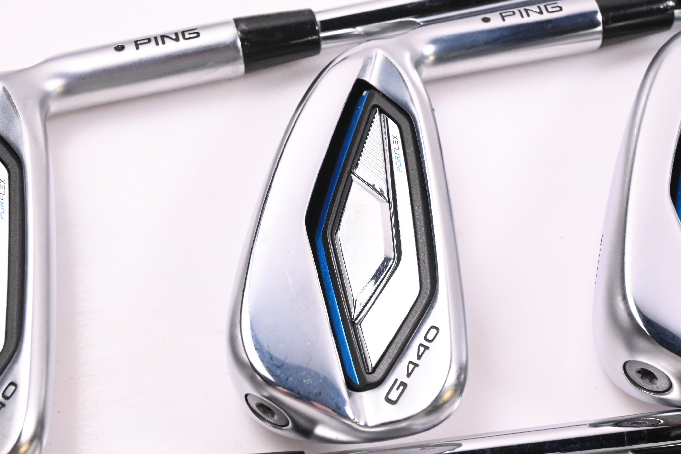 Ping G440 Irons / 5-PW / Black Dot / Regular Flex Ping AWT 3.0 Shafts