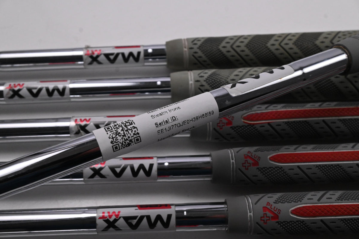 Taylormade Stealth Irons / 5-PW+GW+SW / Regular Flex KBS MAX MT 85 Shafts