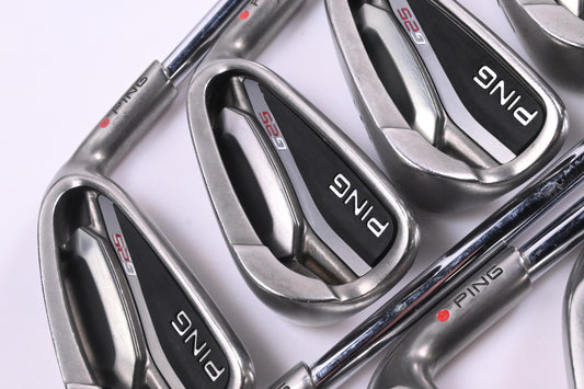Ping G25 Irons / 4-PW+SW / Red Dot / Regular Flex Ping CFS Distance Shafts