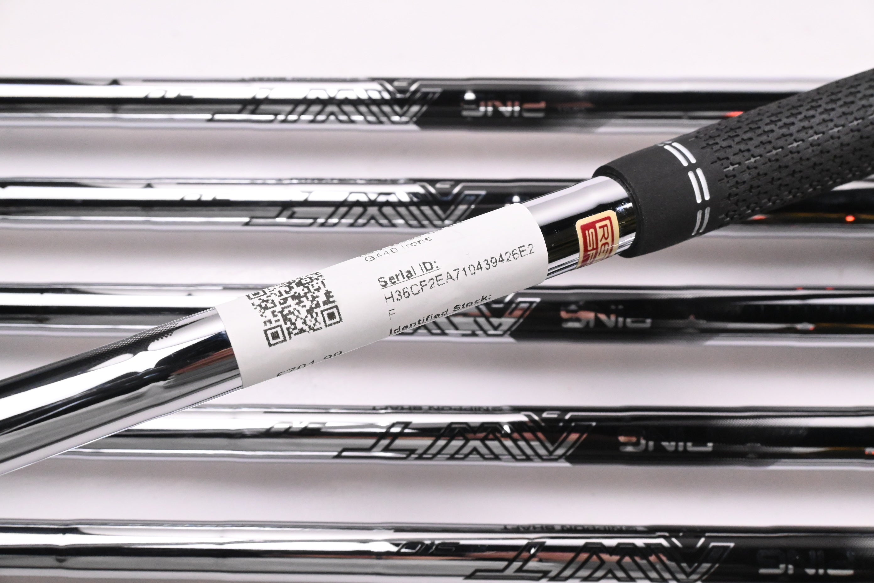 Ping G440 Irons / 5-PW / Black Dot / Regular Flex Ping AWT 3.0 Shafts