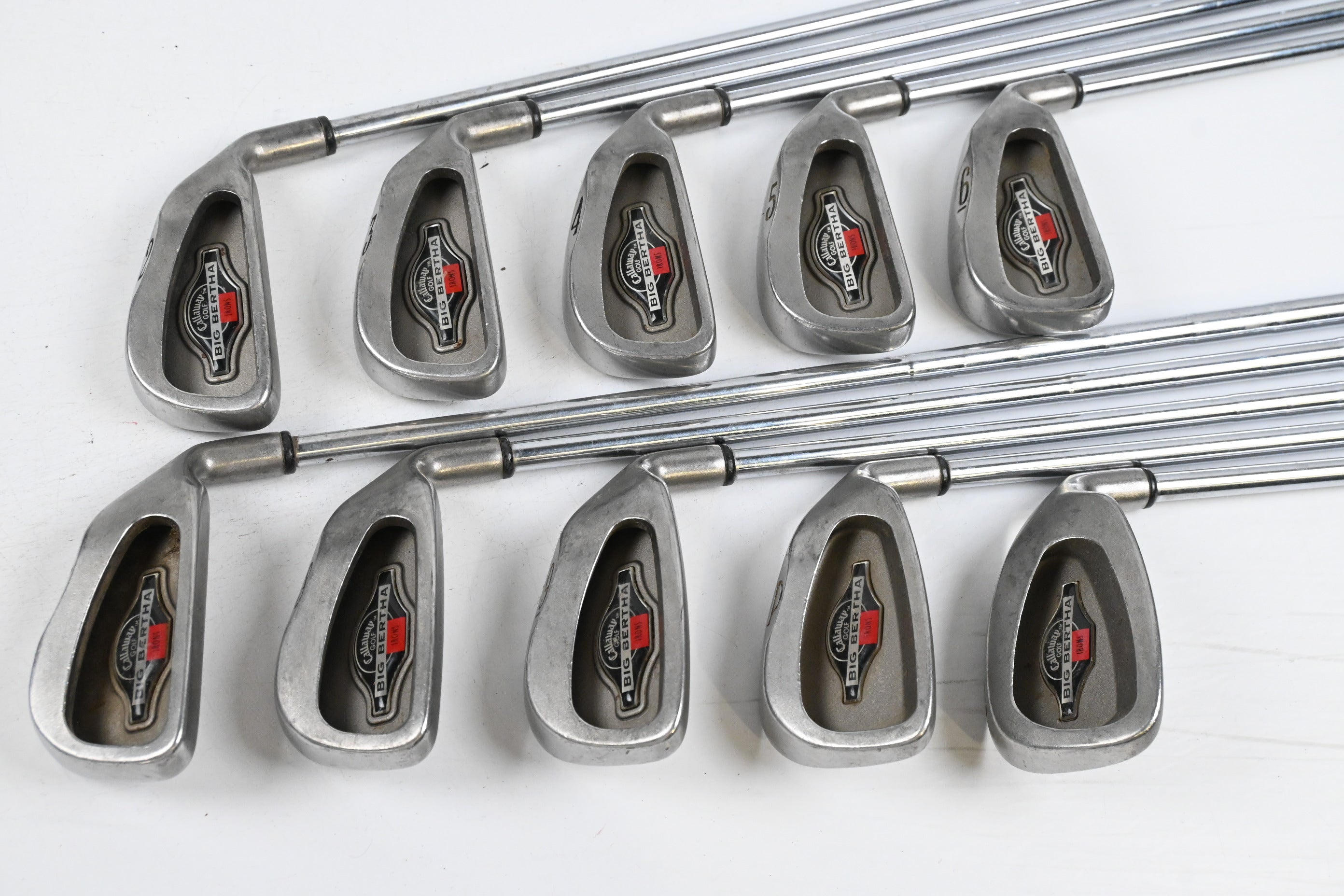 Callaway Big Bertha 1996 Irons / 2-PW+SW / Regular Flex Memphis 10 Shafts