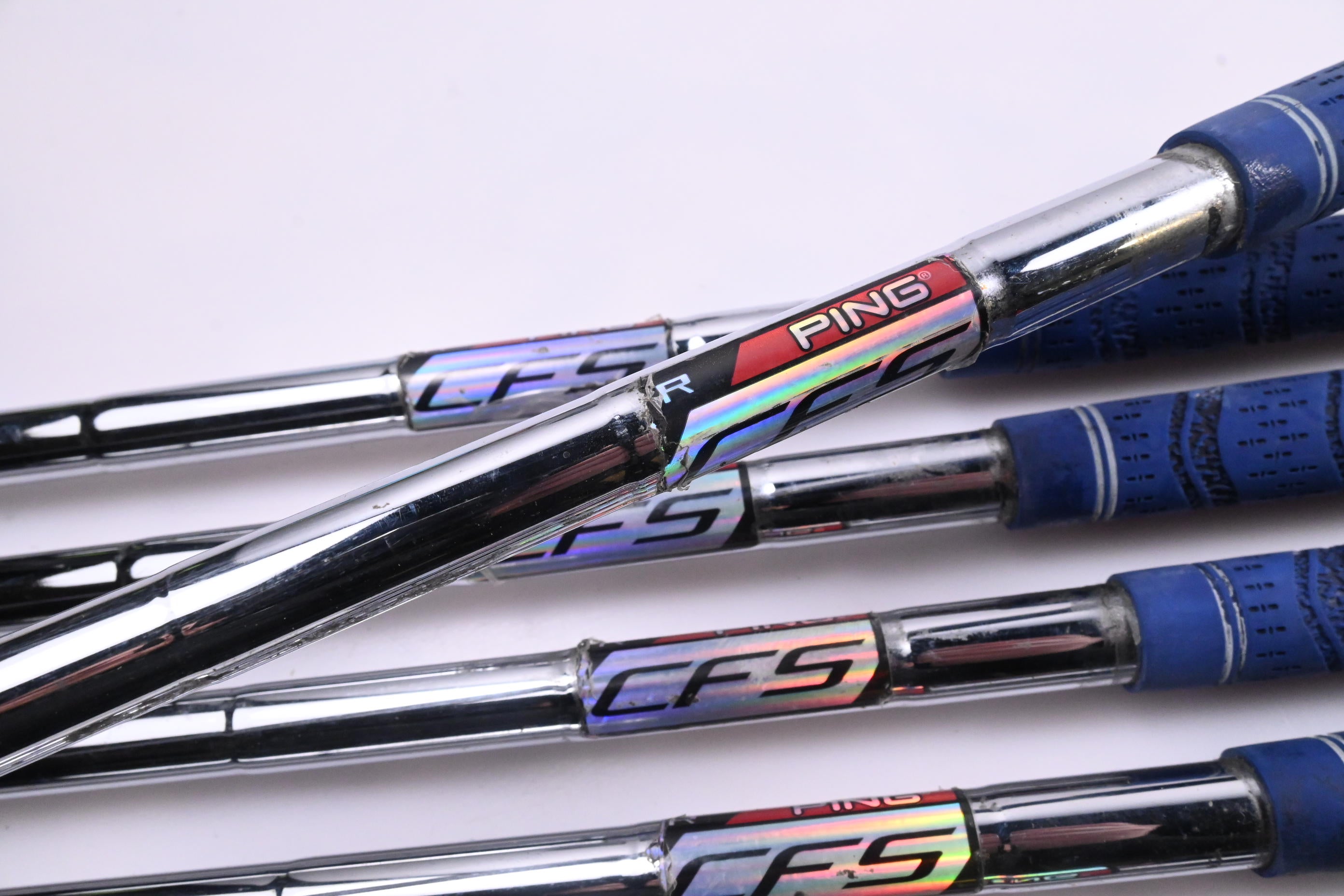 Ping G25 Irons / 4-PW+SW / Red Dot / Regular Flex Ping CFS Distance Shafts