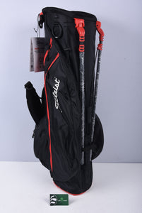Titleist 2023 Players 4 Carbon Stand Bag / 4-Way Divider / Black & Red