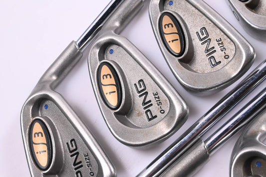 Ping i3 O-Size Irons / 3-PW+SW / Blue Dot / Stiff Flex Ping Cushin JZ Shafts
