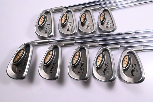 Ping i3 O-Size Irons / 3-PW+SW / Blue Dot / Stiff Flex Ping Cushin JZ Shafts