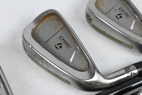 Left Hand Taylormade 360 Series Irons / 3-PW+SW / Stiff Flex Taylormade Lite 90