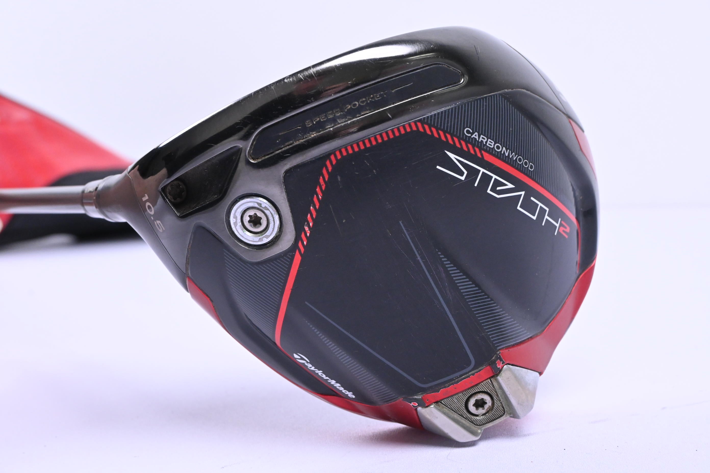 Left Hand Taylormade Stealth 2 Driver / 10.5 Degree / Stiff Flex HZRDUS Smoke 60