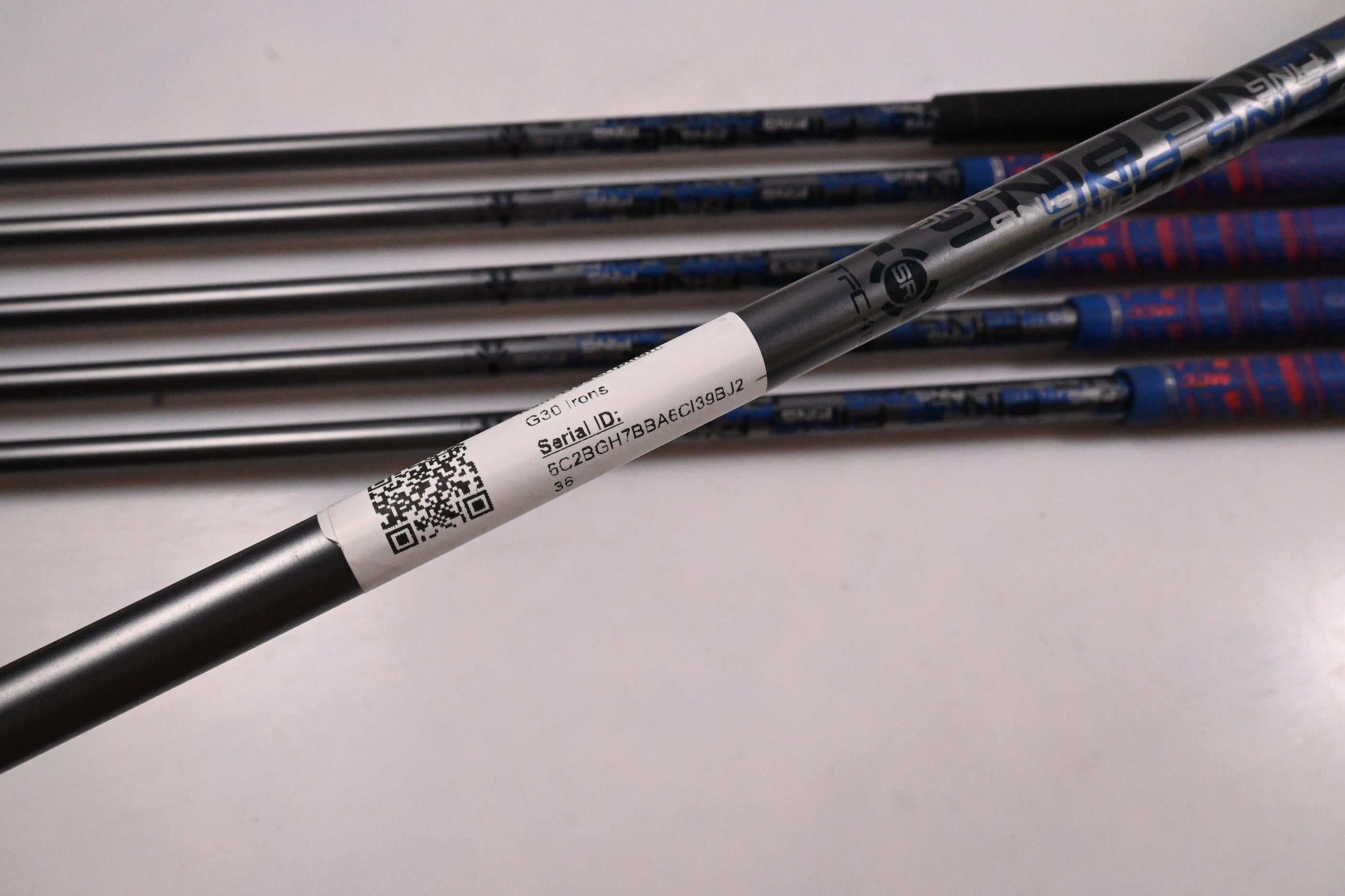 Ping G30 Irons / 6-PW+SW / Red Dot / Senior Flex Ping TFC 419 Shafts