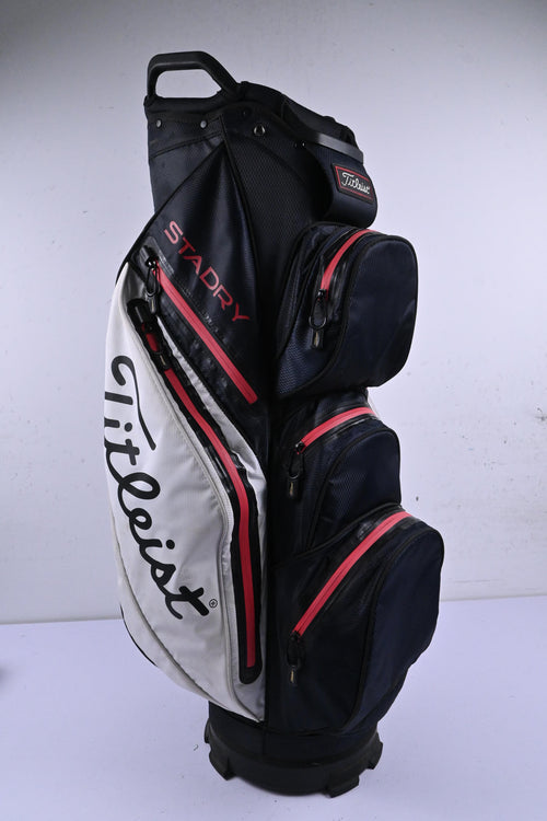 Titleist Cart Bag / 14 Way-Divider / Black, White & Red