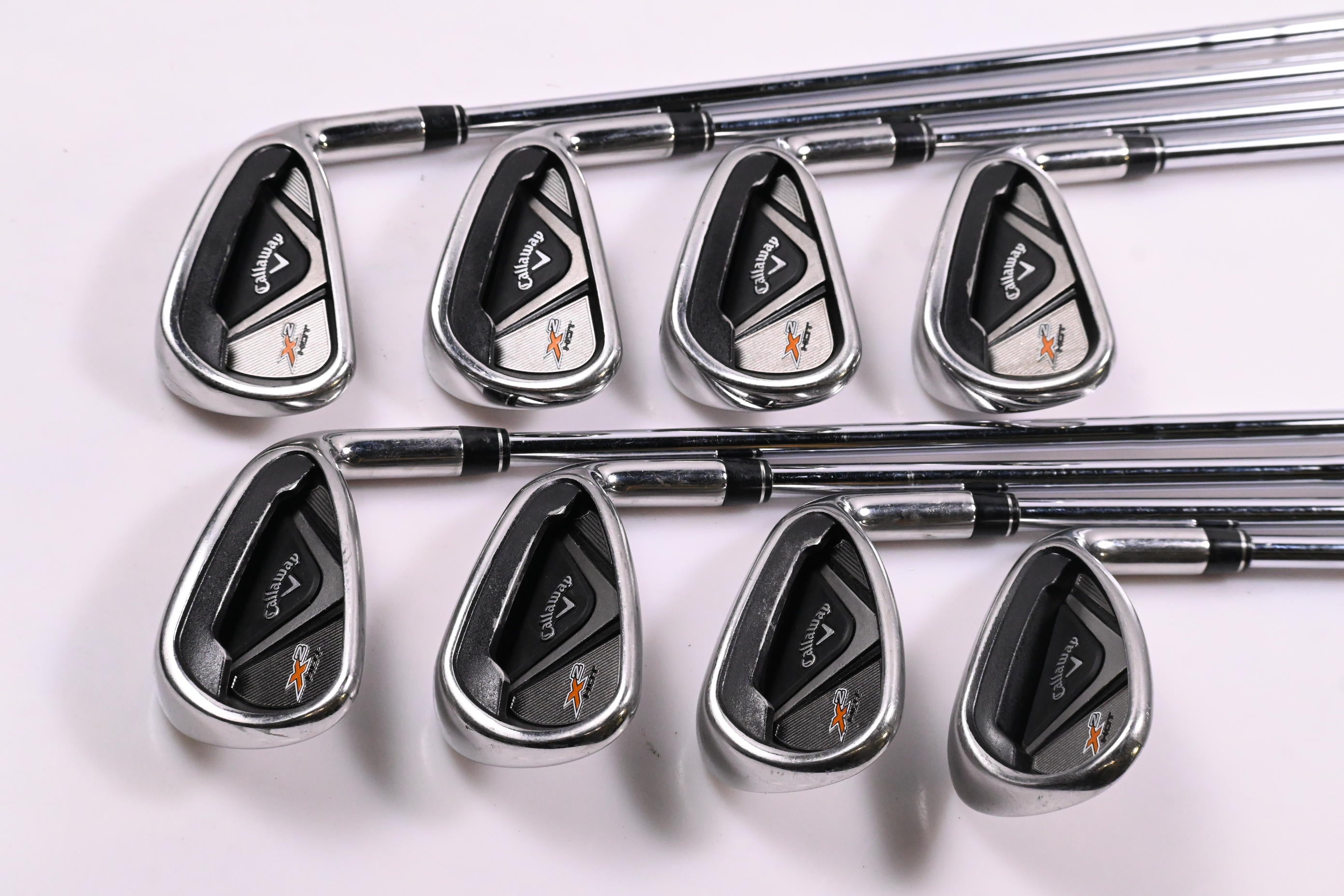 Callaway X2 Hot Irons / 4-PW+SW / Regular Flex SpeedStep 85 Shafts