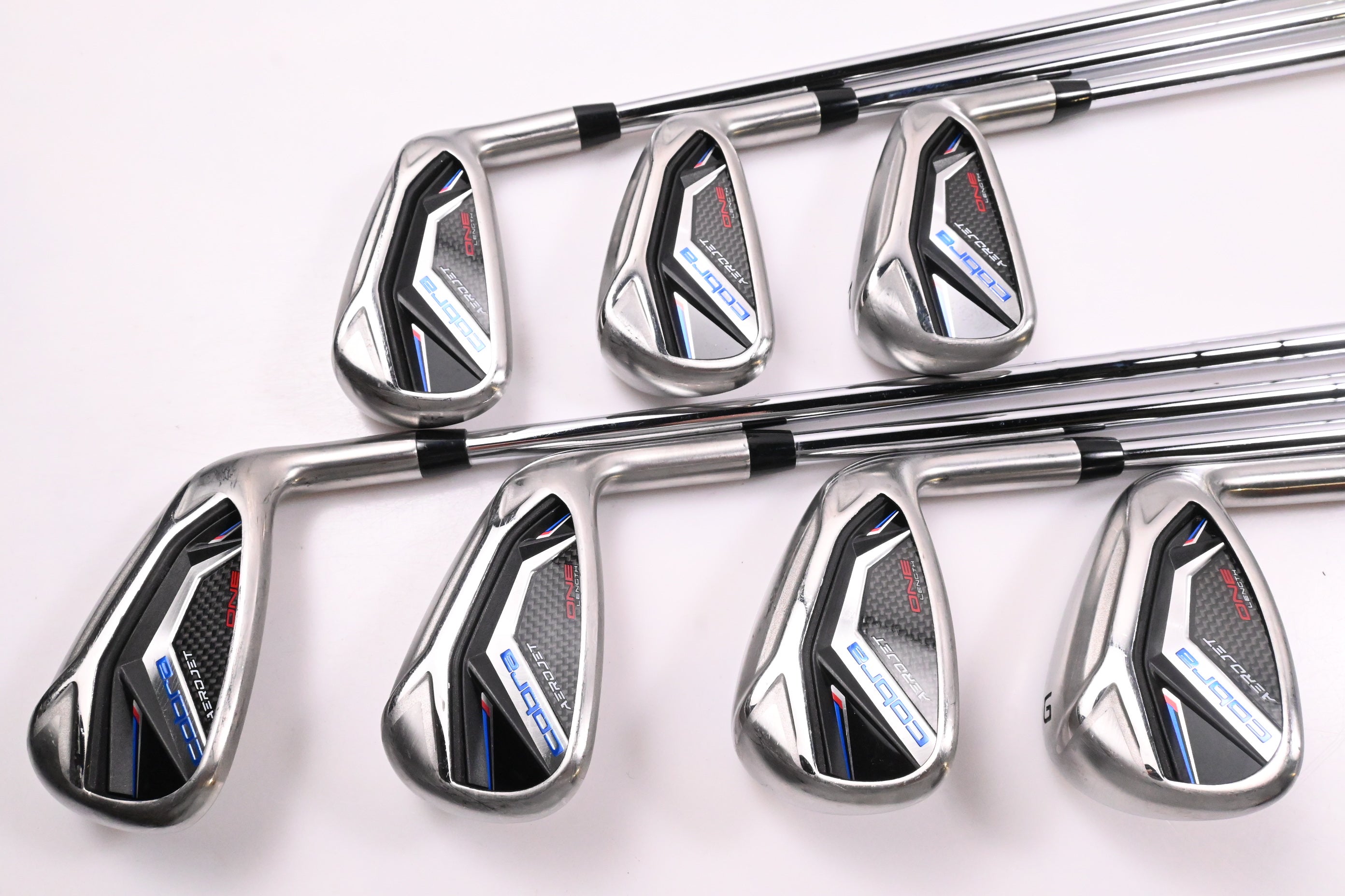 Cobra Aerojet One Length Irons / 5-PW+GW / Regular Flex KBS Tour Lite Shafts