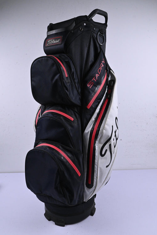 Titleist Cart Bag / 14 Way-Divider / Black, White & Red