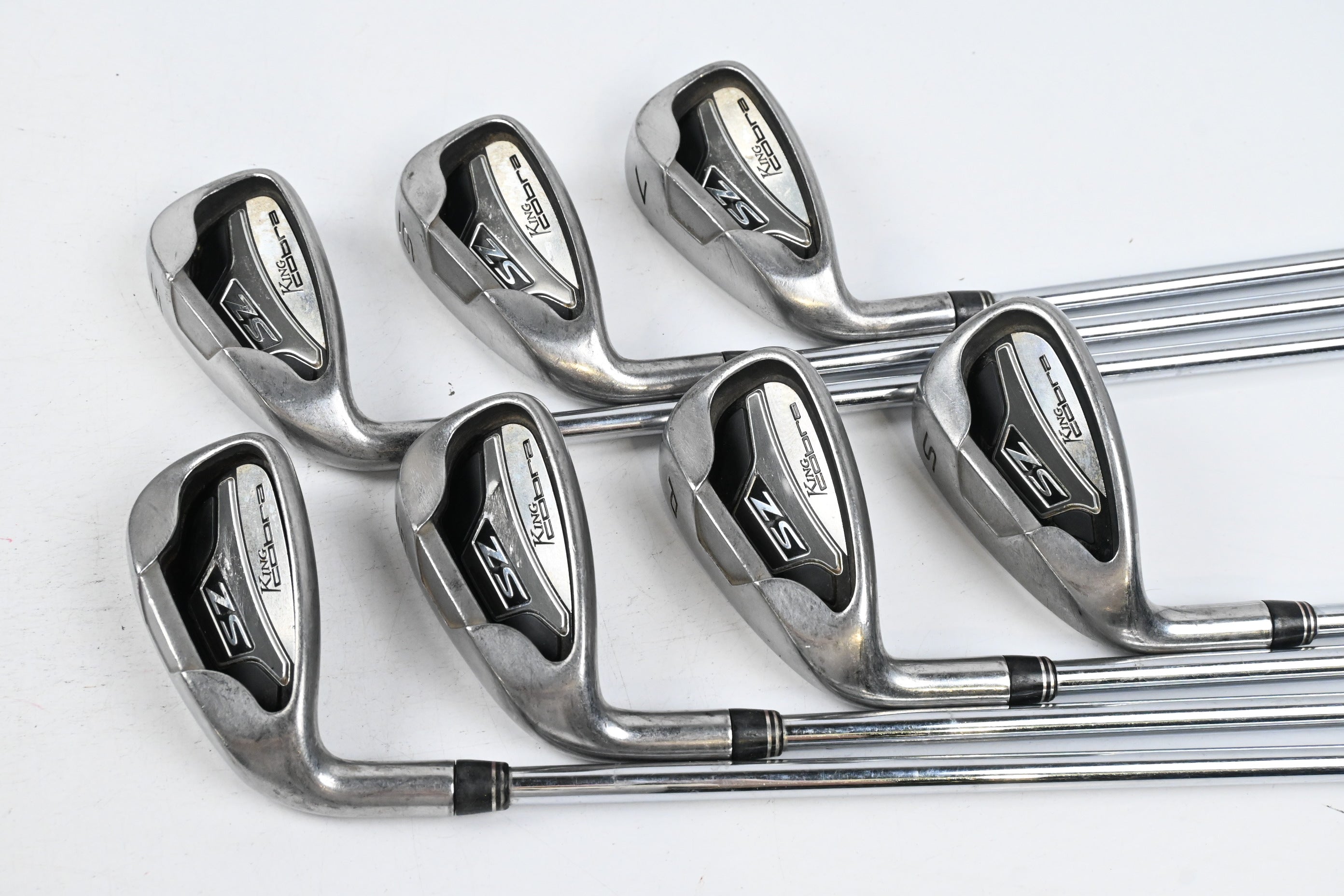 Left Hand Cobra SZ Irons / 5-PW+SW / Regular Flex Steel Shafts